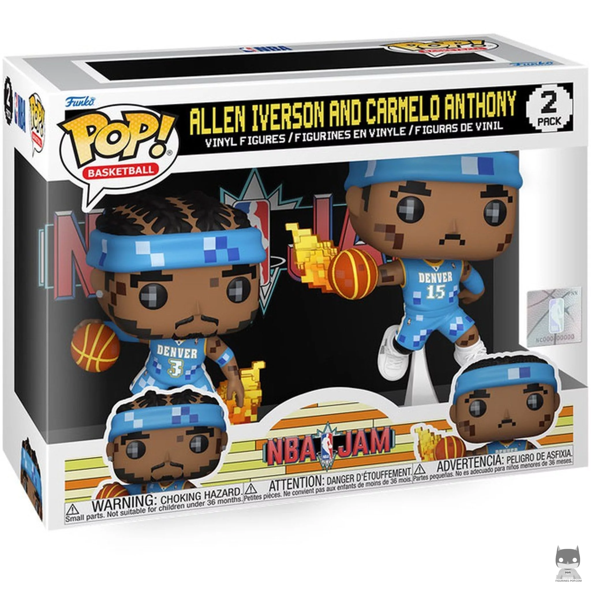 Allen Iverson & Carmelo Anthony (NBA Jam) Funko Pop! figure in its box
