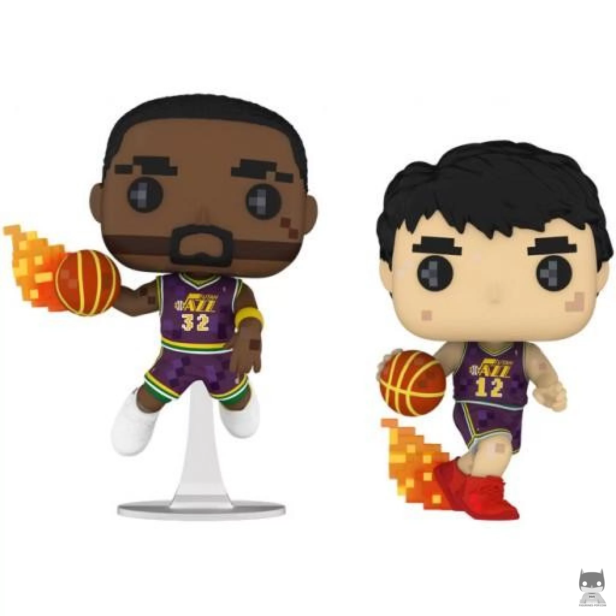 Karl Malone & John Stockton (8-Bit) Funko Pop! figure (NBA)
