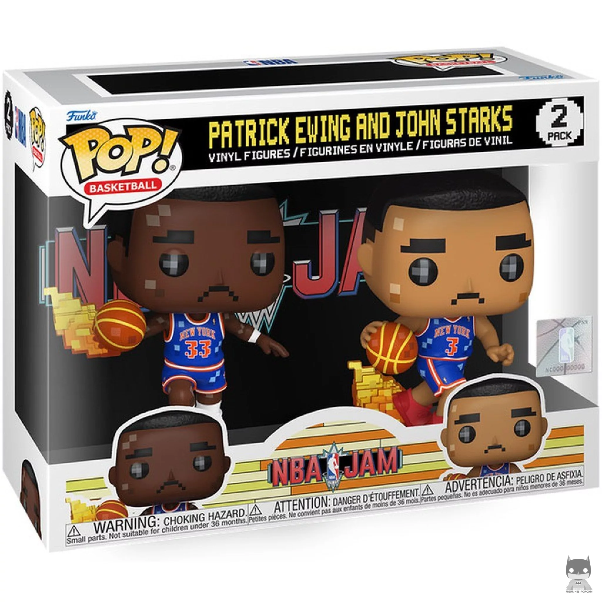 Patrick Ewing & John Starks (NBA Jam) Funko Pop! figure in its box
