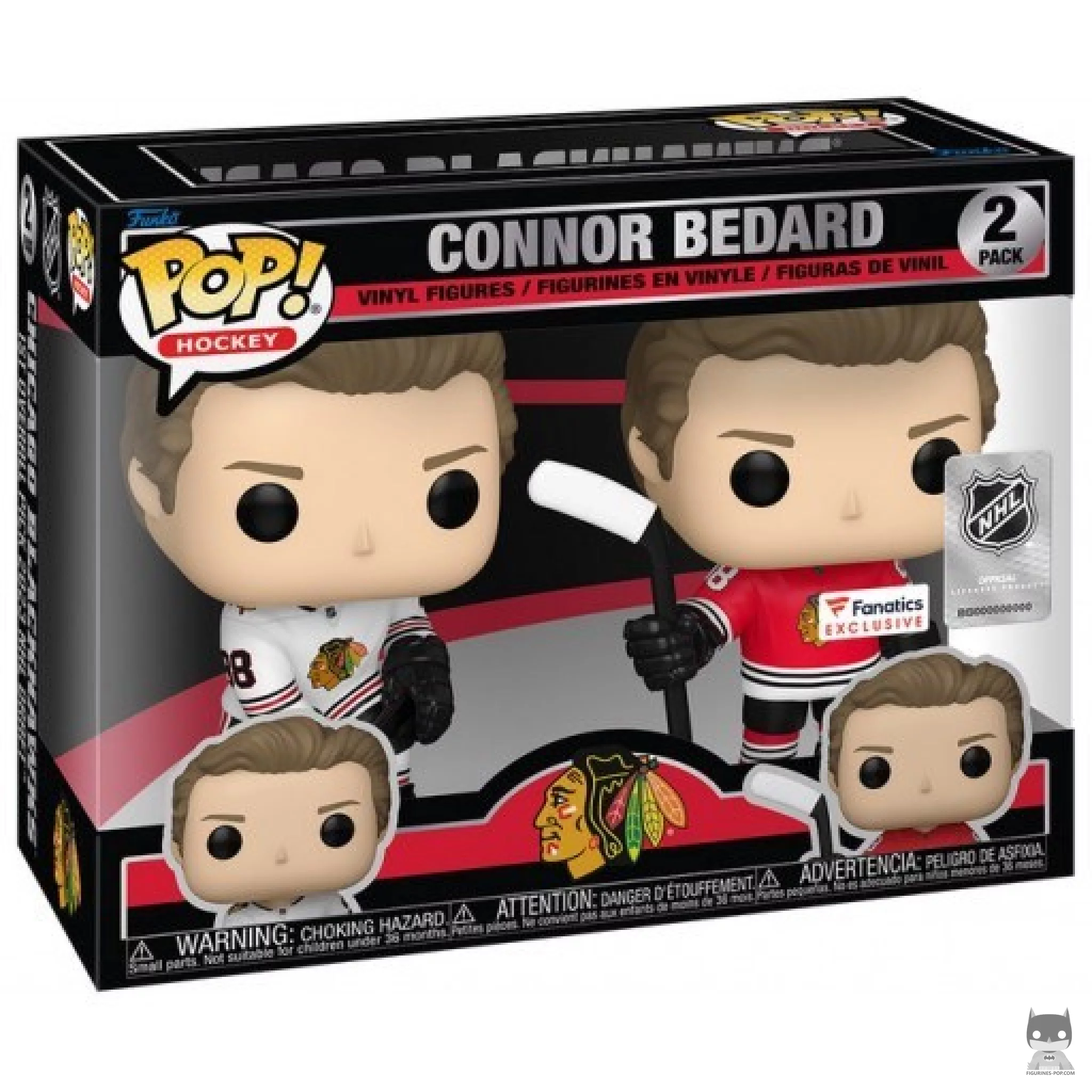 Connor Bedard Funko Pop! figure in its box