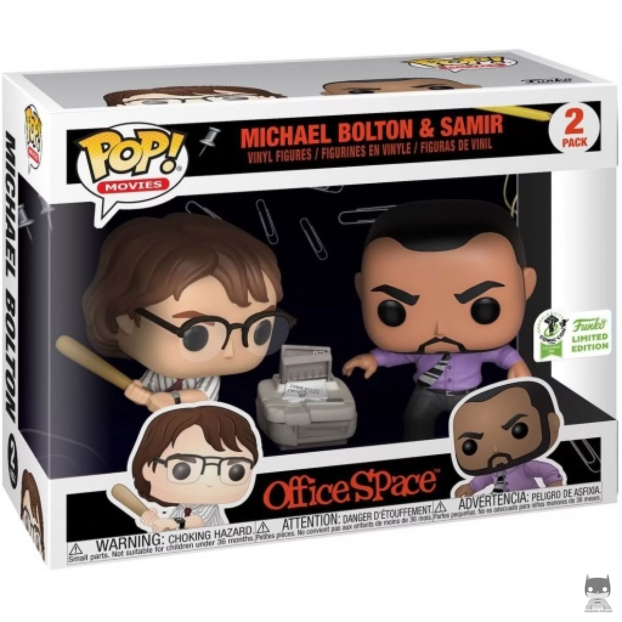 Michael Bolton & Samir Funko Pop! figure in its box
