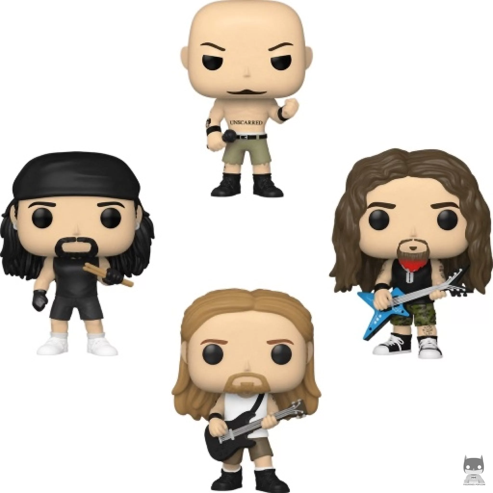 Philip Anselmo, Vinnie Paul, Dimebag Darrell & Rex Brown Funko Pop! figure (Pantera)