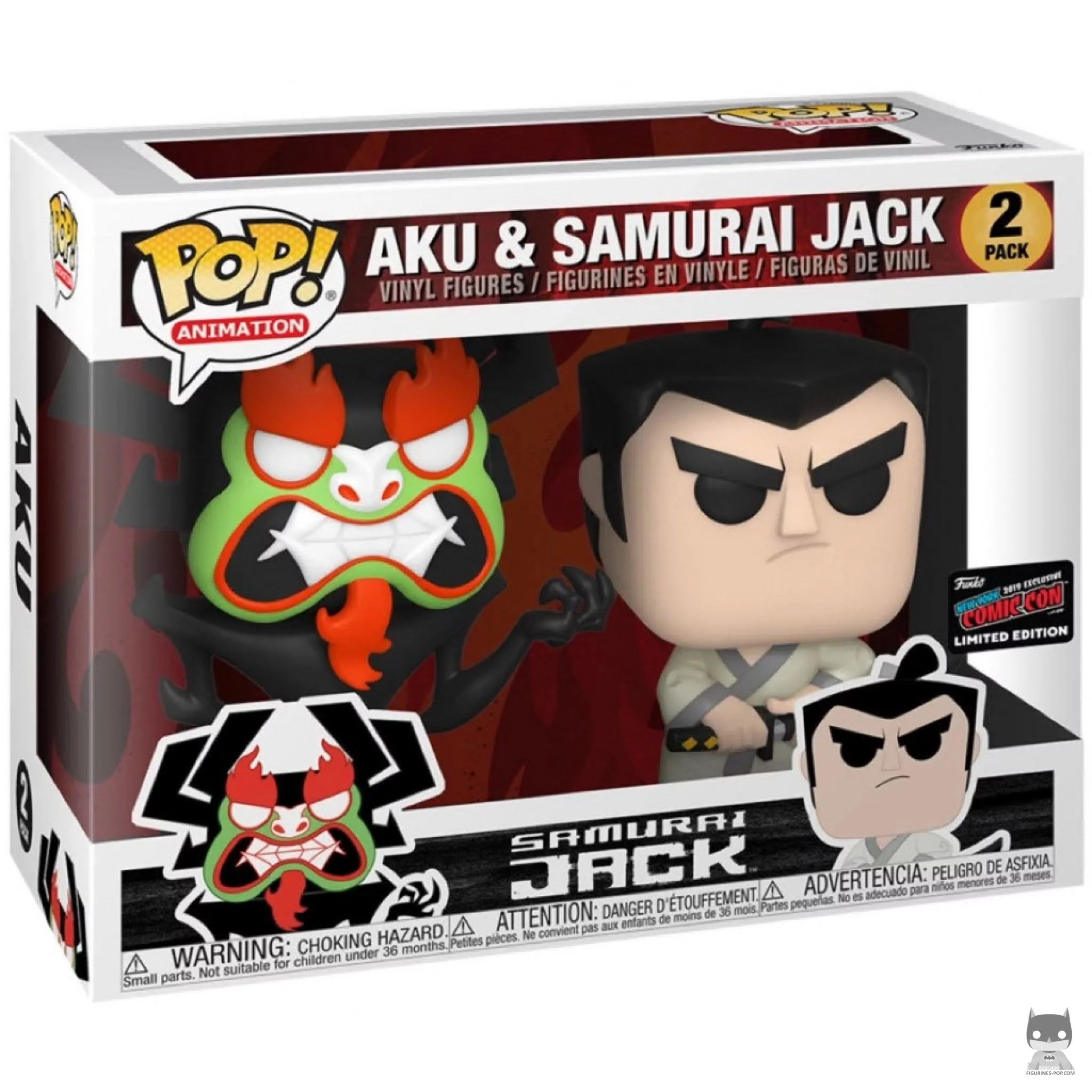 Aku & Samurai Jack Funko Pop! figure in its box