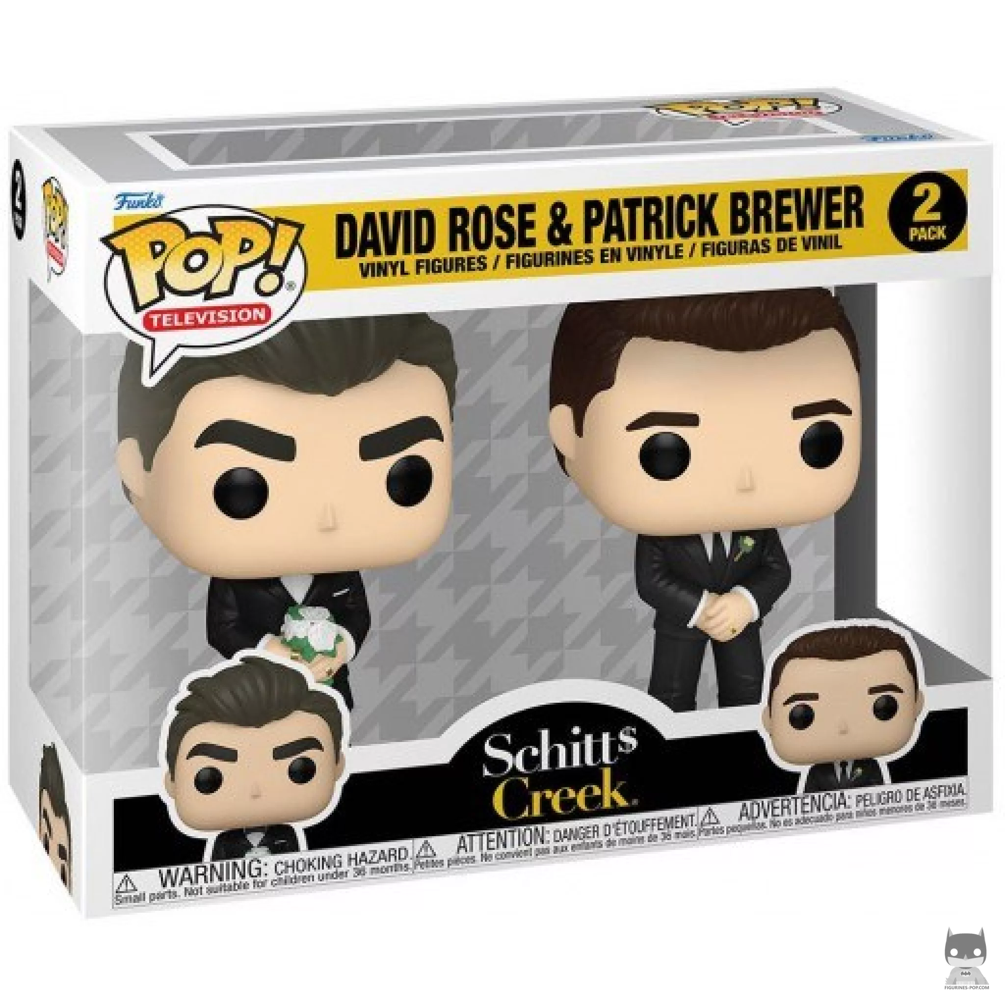David Rose & Patrick Brewer (Wedding) Funko Pop! figure in its box