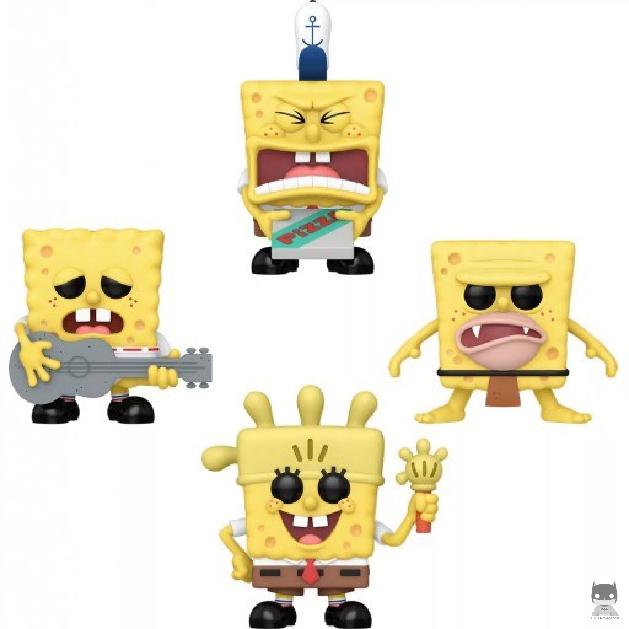 Ripped Pants, Krusty Krab Pizza, Caveman & Glove World Spongebob Funko Pop! figure (SpongeBob SquarePants)