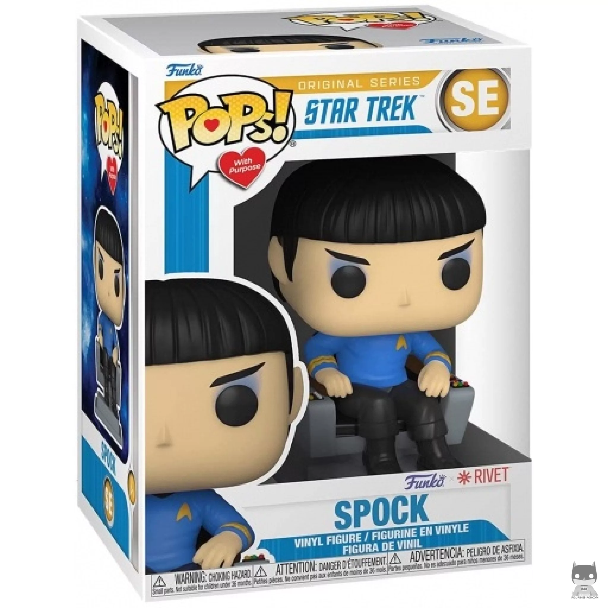Spock in Chair Funko Pop! figure in its box