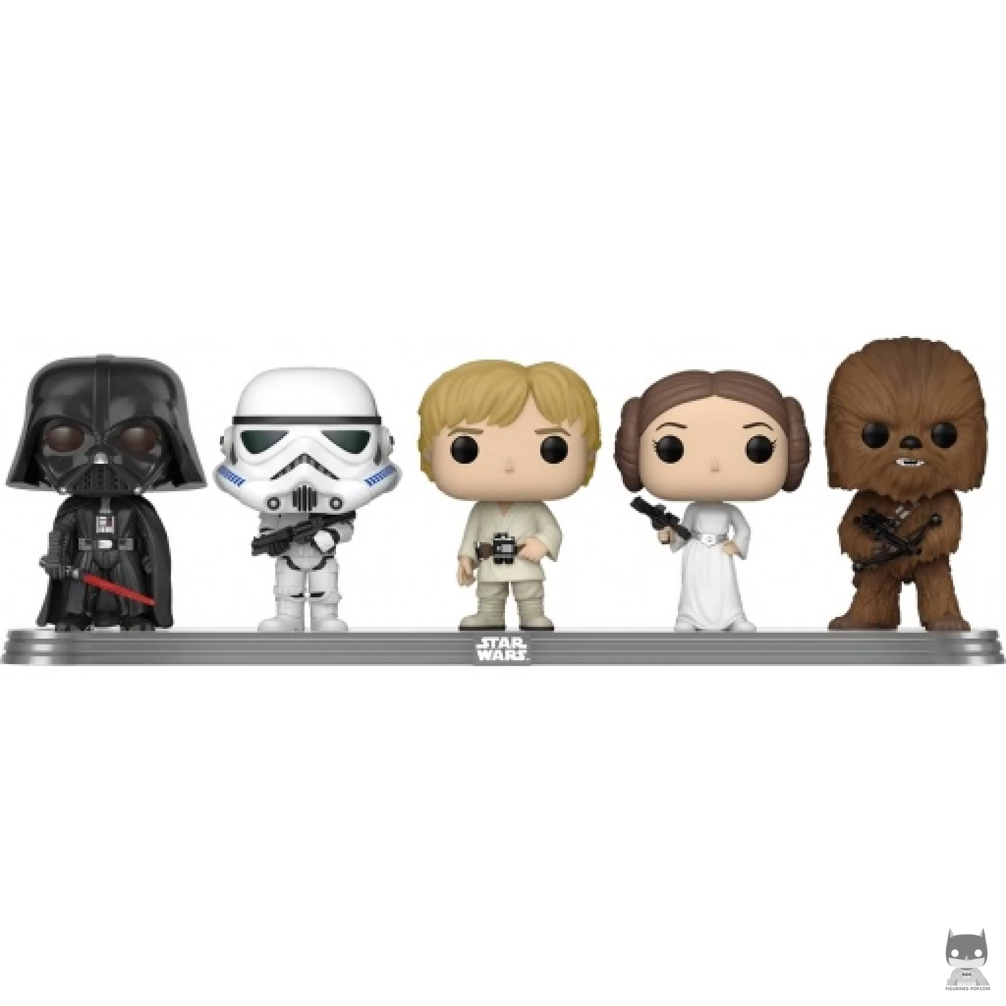 Darth Vader, Stormtrooper, Luke Skywalker, Princess Leia & Chewbacca Funko Pop! figure (Star Wars: Episode I, The Phantom Menace)