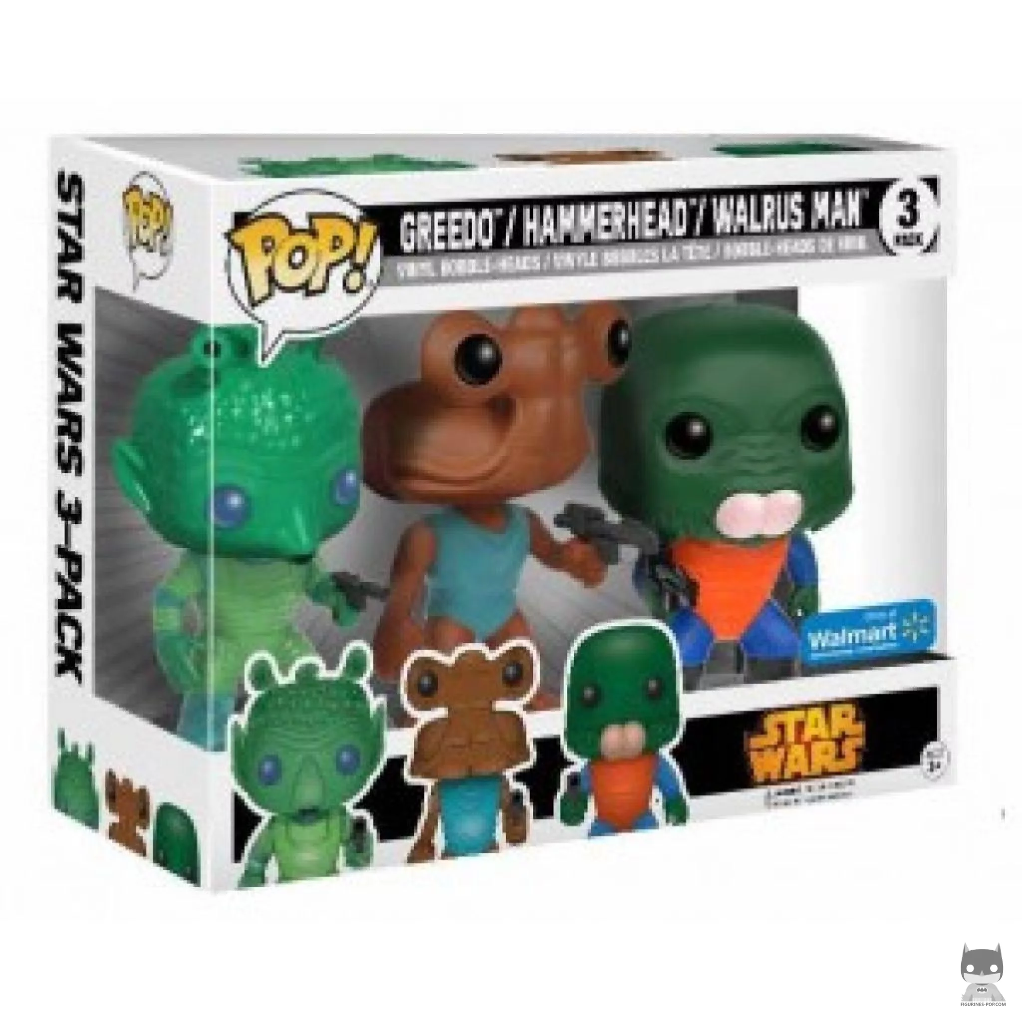 Greedo, Hammerhead & Walrus Man Funko Pop! figure in its box