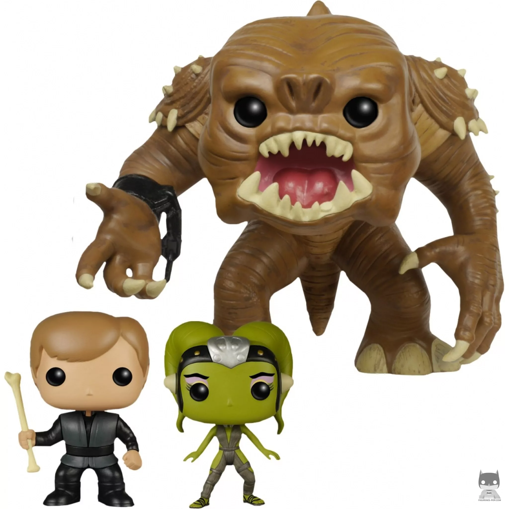 Rancor with Luke Skywalker & Slave Oola (Supersized) Funko Pop! figure (Star Wars: Episode I, The Phantom Menace)