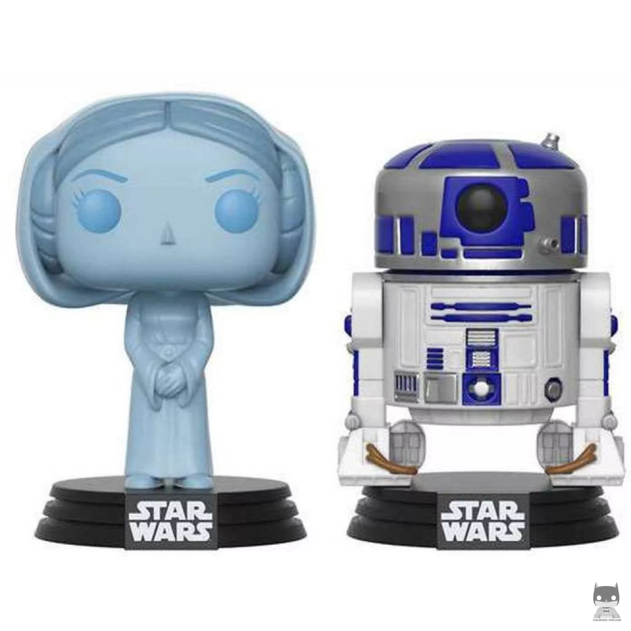 Holographic Princess Leia & R2-D2 Funko Pop! figure (Star Wars: Episode IV, A New Hope)