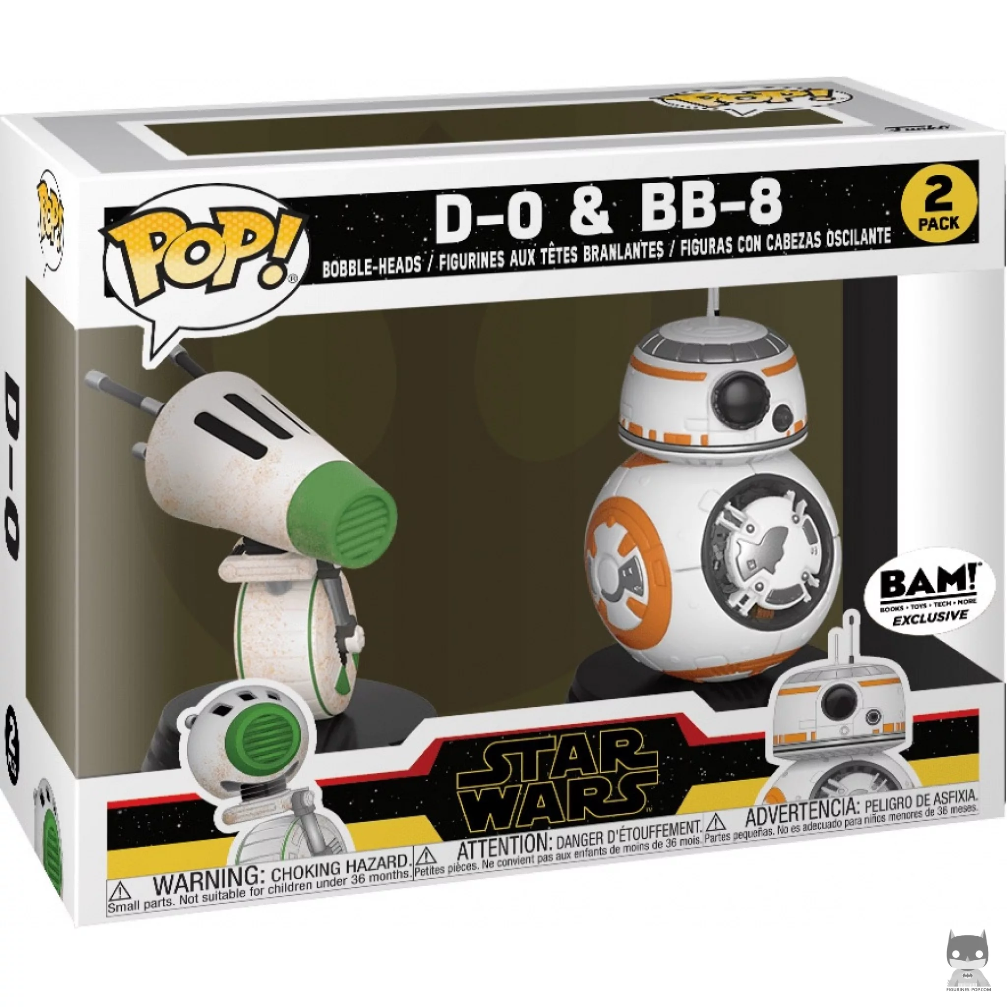 D-0 & BB-8 Funko Pop! figure in its box