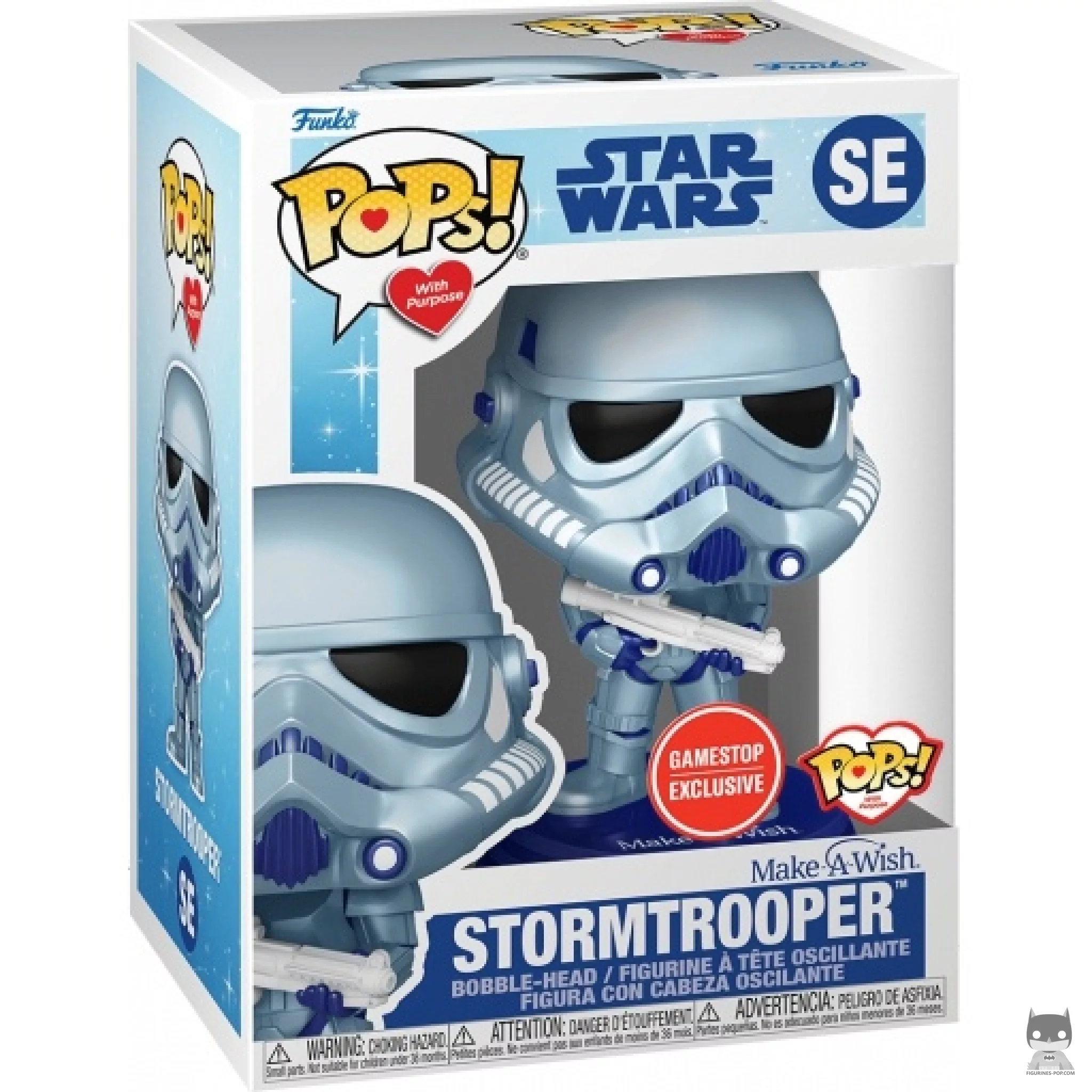 Stormtrooper (Metallic) Funko Pop! figure in its box