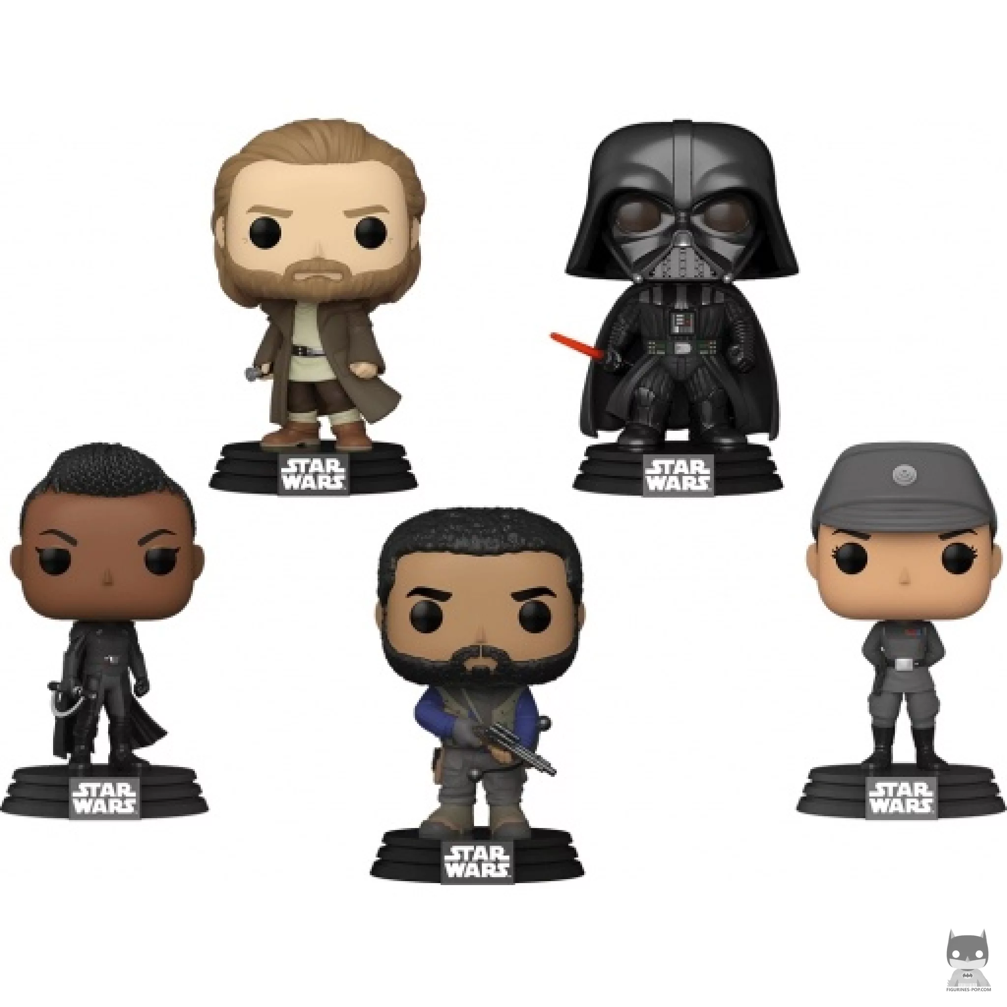 Obi-Wan Kenobi, Darth Vader, Kawlan Rowken, Tala Durith & Reva (Third Sister) Funko Pop! figure (Star Wars: Obi-Wan Kenobi)