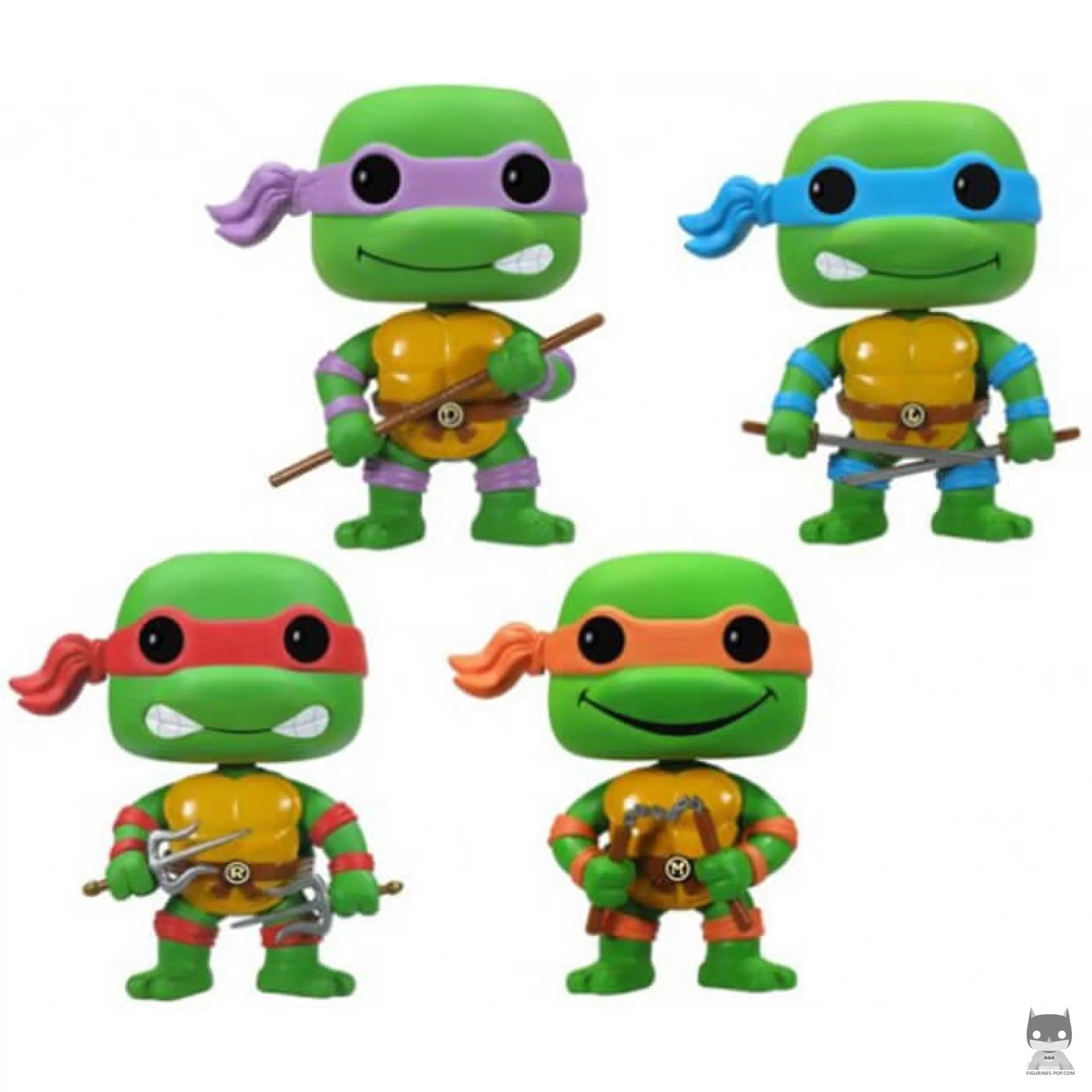 Donatello, Raphael, Michelangelo & Leonardo (Glow in The Dark + 4 Pack) Funko Pop! figure (Teenage Mutant Ninja Turtles)