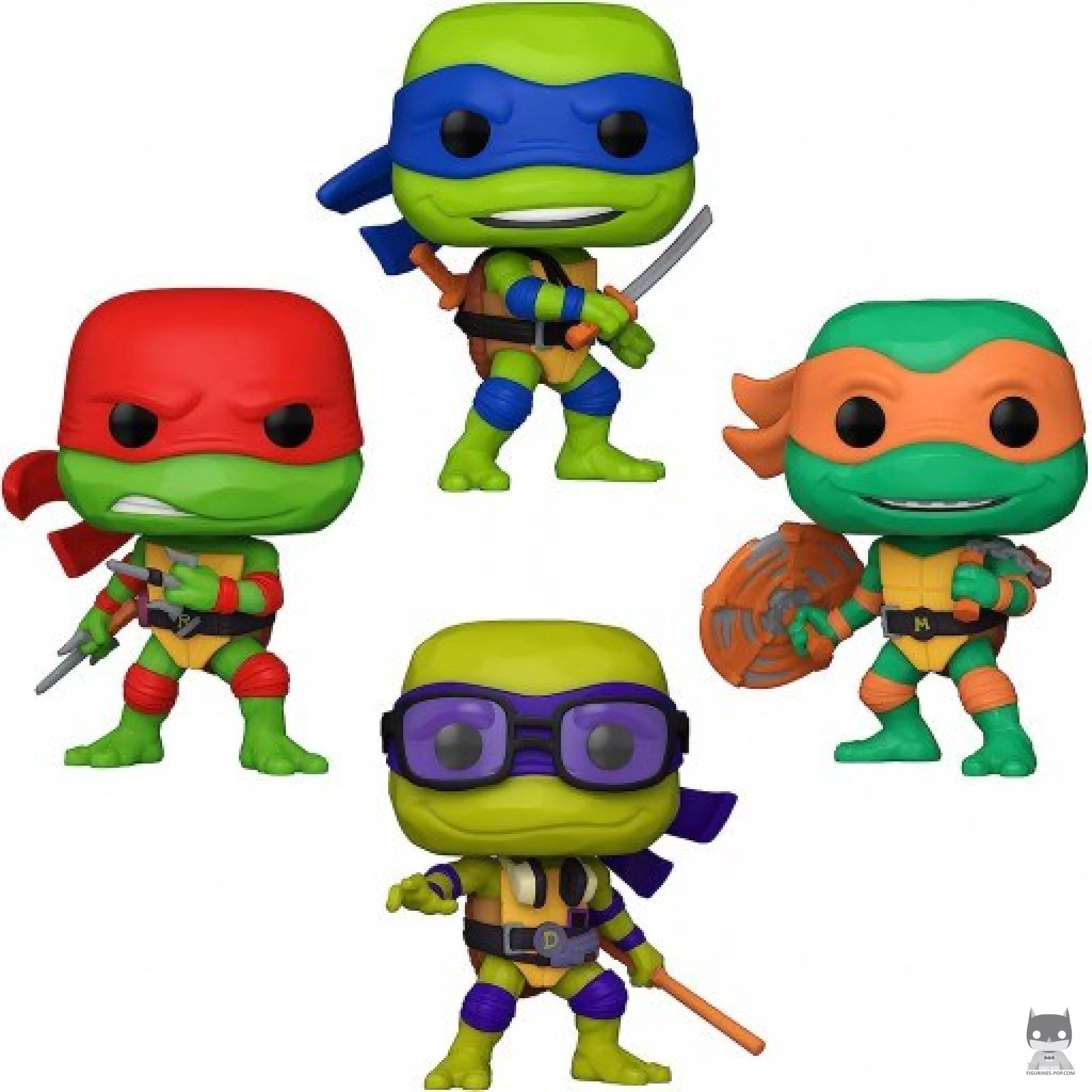 Leonardo, Donatello, Michelangelo & Raphael (Glow in the Dark) Funko Pop! figure (Teenage Mutant Ninja Turtles: Mutant Mayhem)