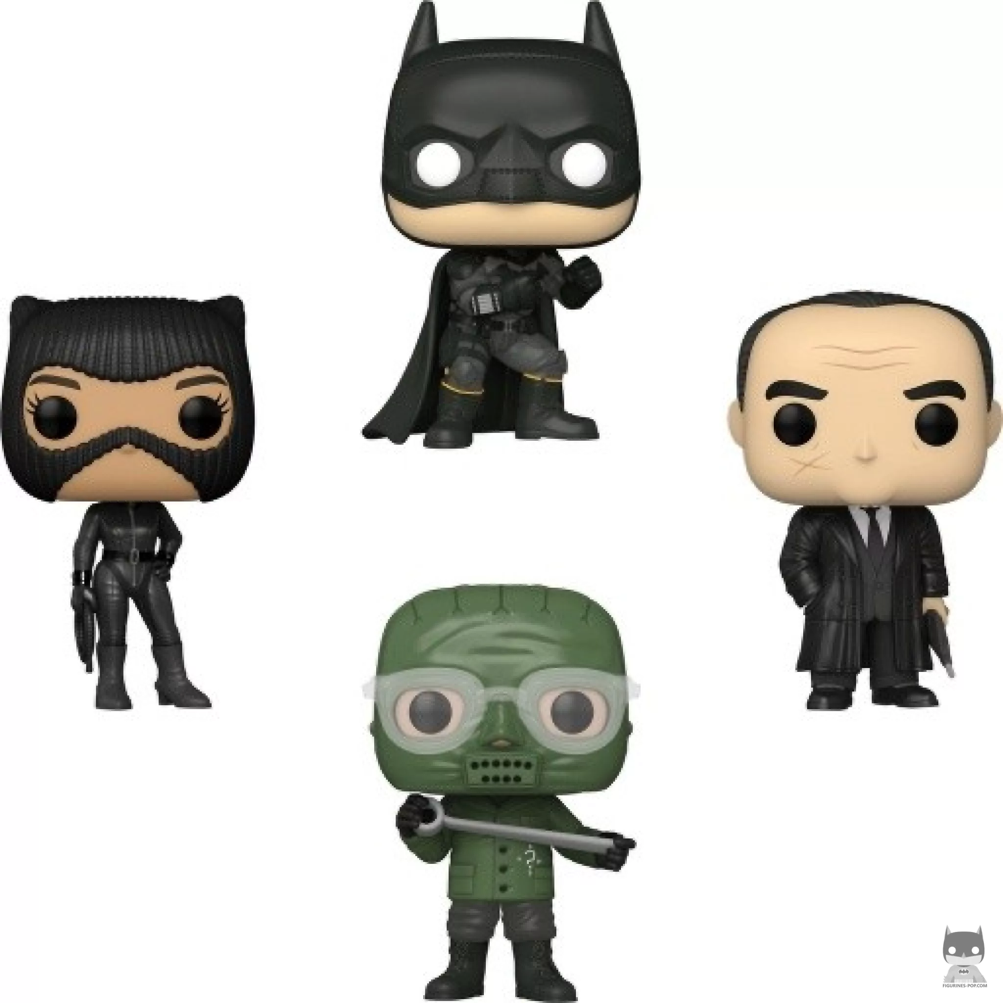 Batman, Selina Kyle, Oswald Cobblepot & The Riddler Funko Pop! figure (The Batman)