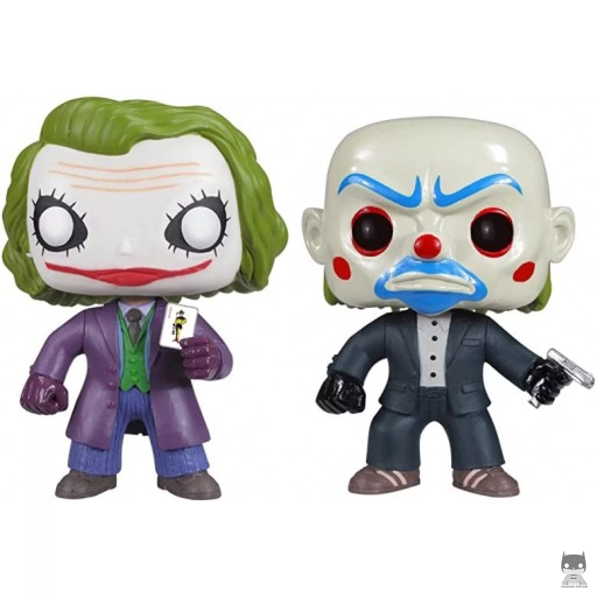 The Joker & The Joker as Bank Robber (Glow in the Dark) Funko Pop! figure (The Dark Knight Trilogy)