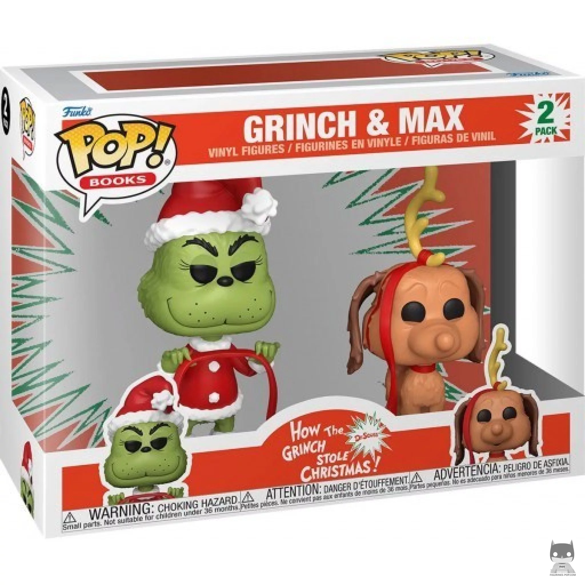 Grinch & Max Funko Pop! figure in its box