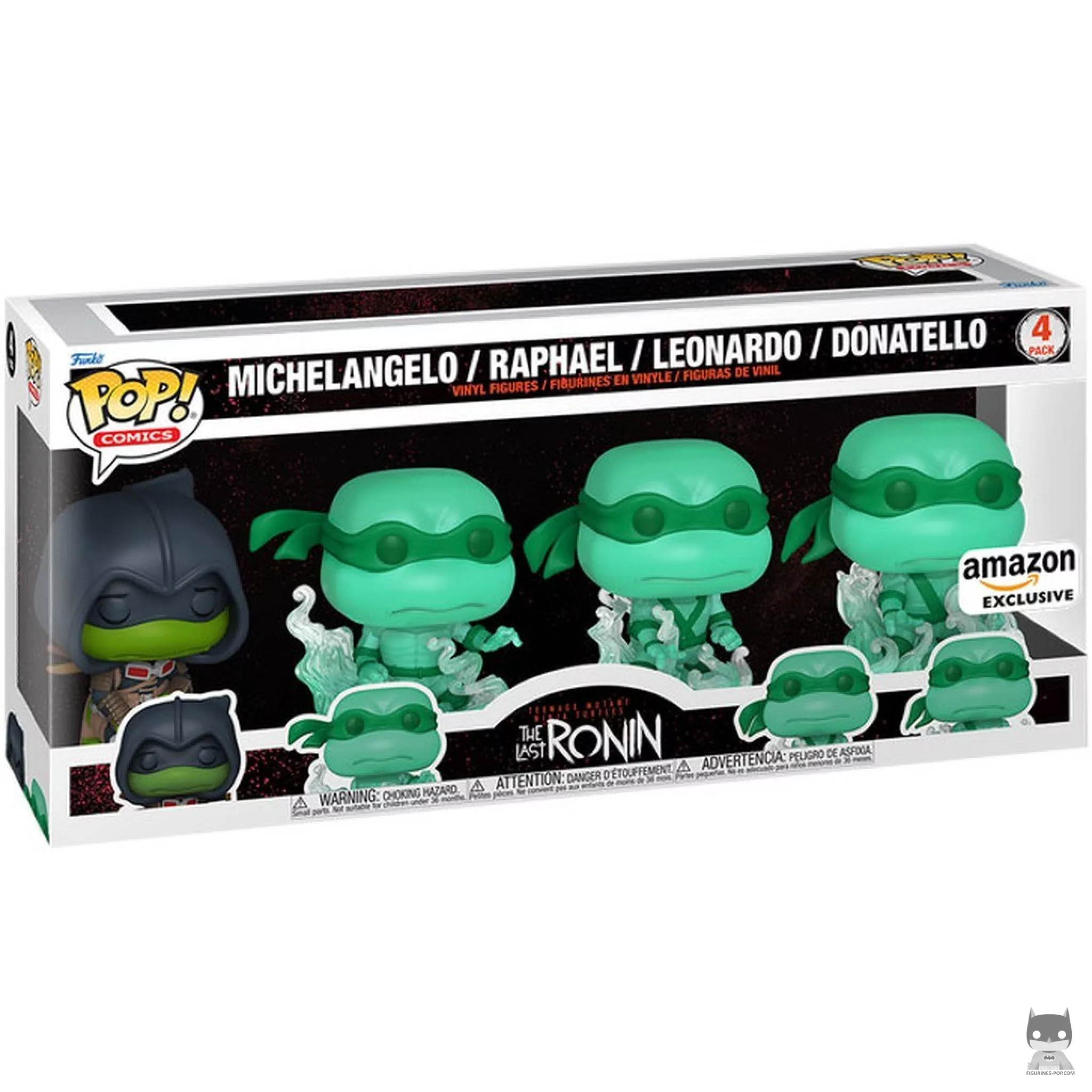 Michelangelo, Raphael, Leonardo & Donatello Funko Pop! figure in its box