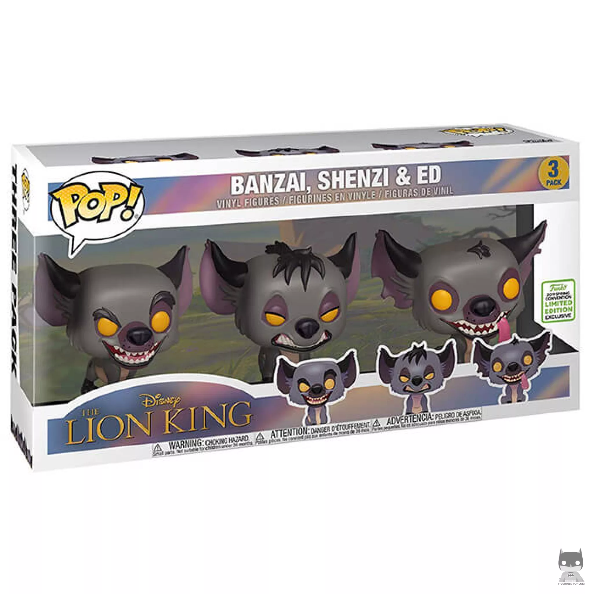 Hyenas Banzai Shenzi & Ed Funko Pop! figure in its box