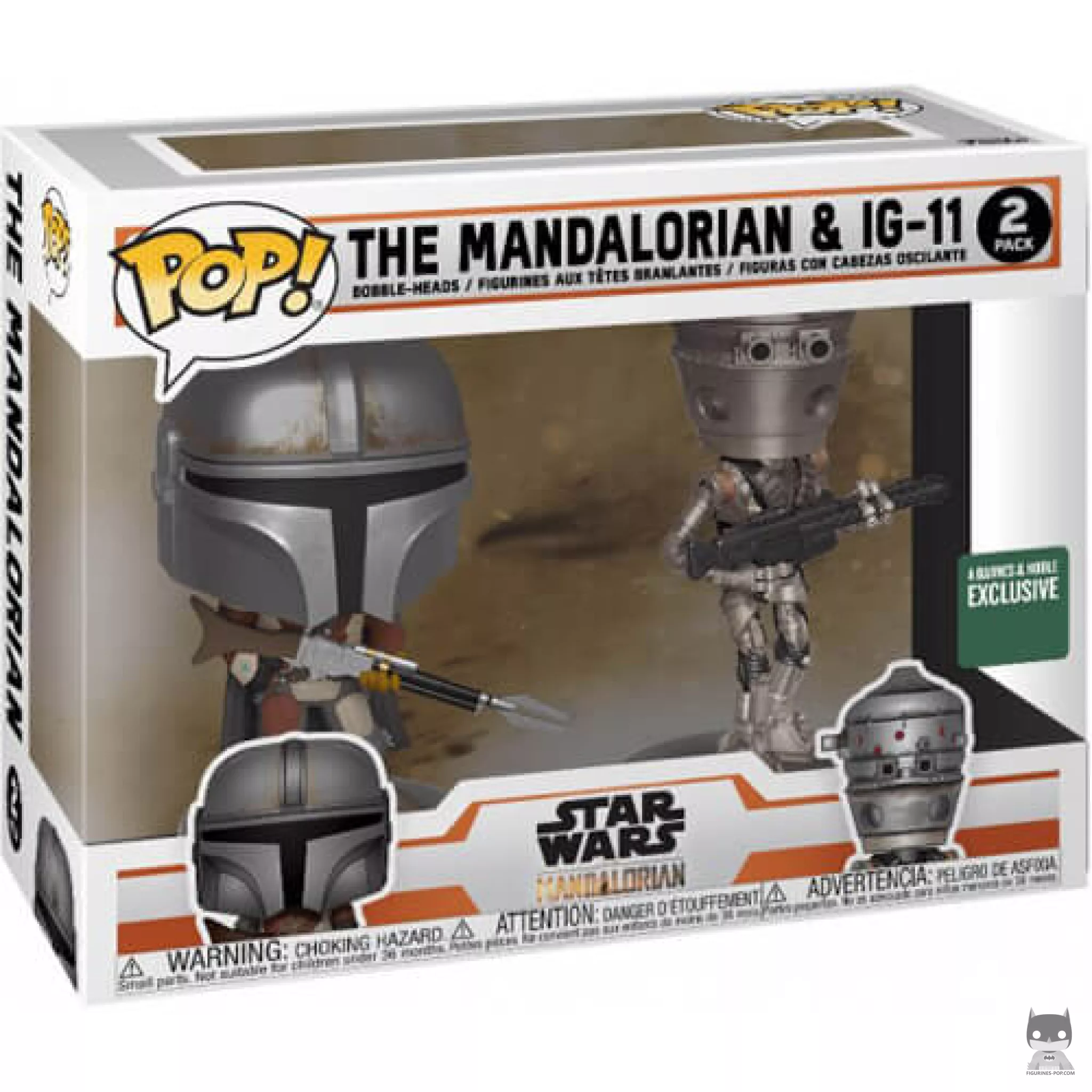The Mandalorian & IG-11 (2-Pack) Funko Pop! figure in its box