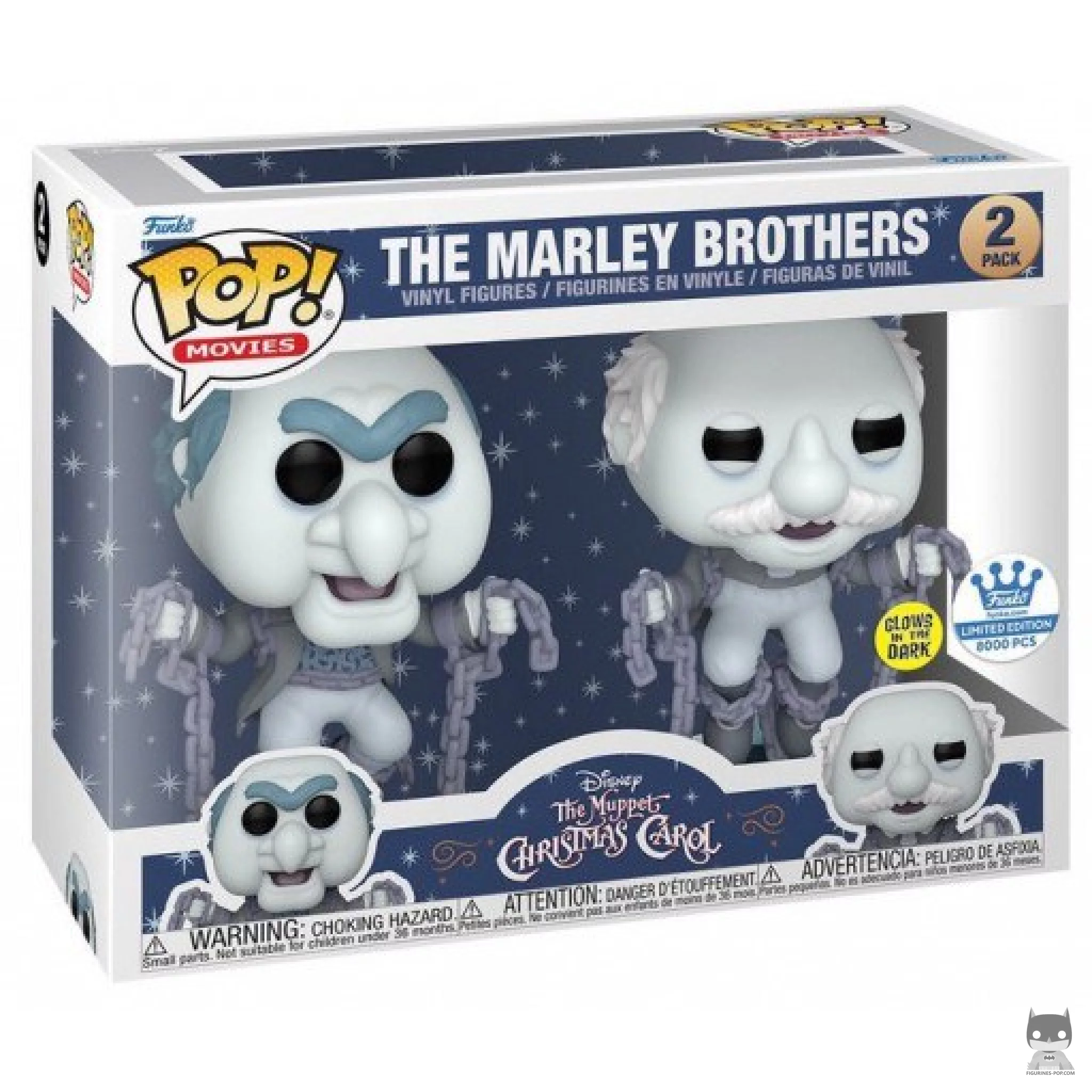 The Marley Brothers (Glow in the Dark) Funko Pop! figure in its box