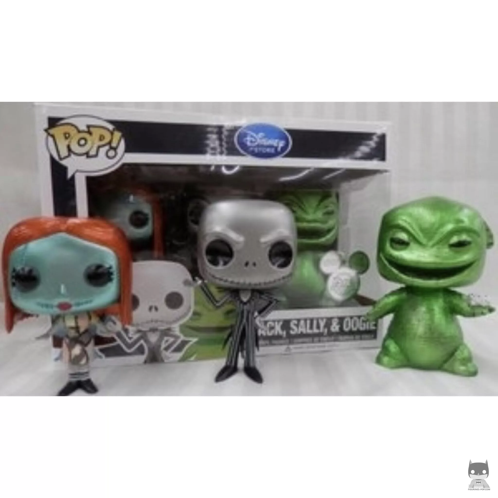 Jack, Sally & Oogie (Metallic) Funko Pop! figure in its box