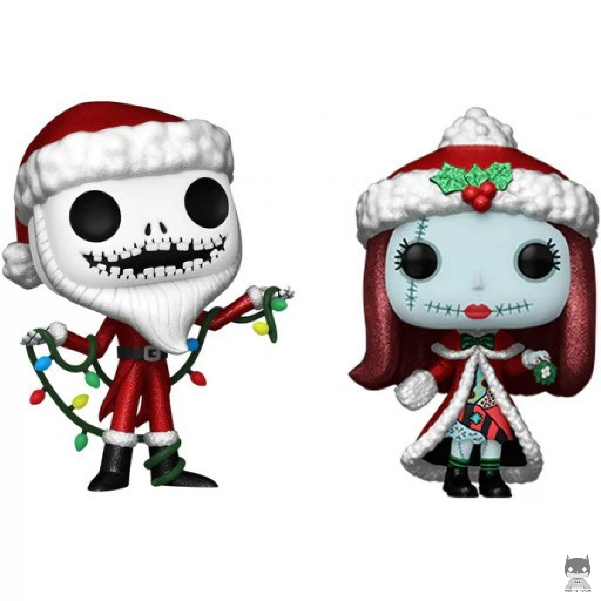 Santa Jack & Christmas Sally (Diamond Glitter) Funko Pop! figure (The Nightmare Before Christmas)