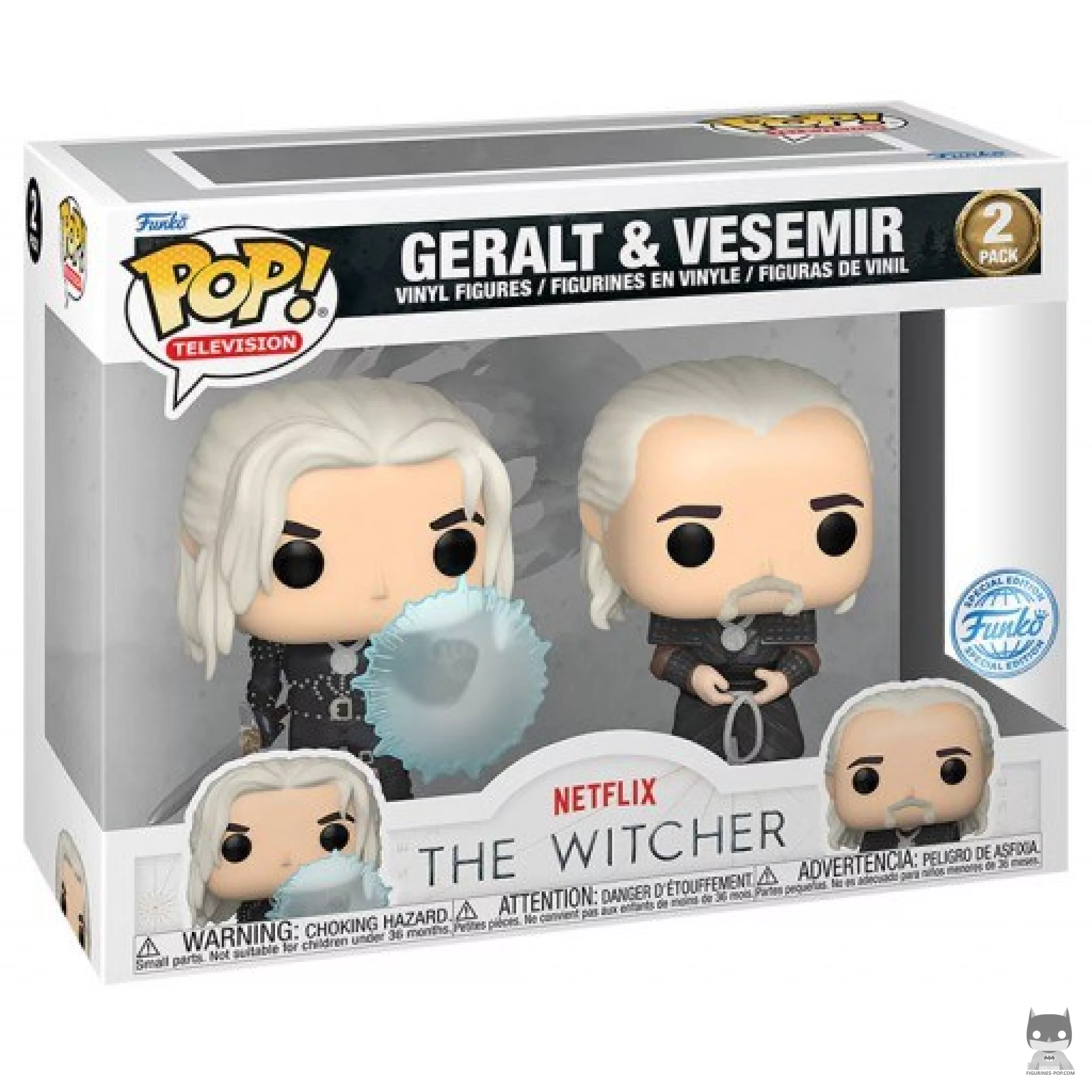 Geralt & Vesemir Funko Pop! figure in its box