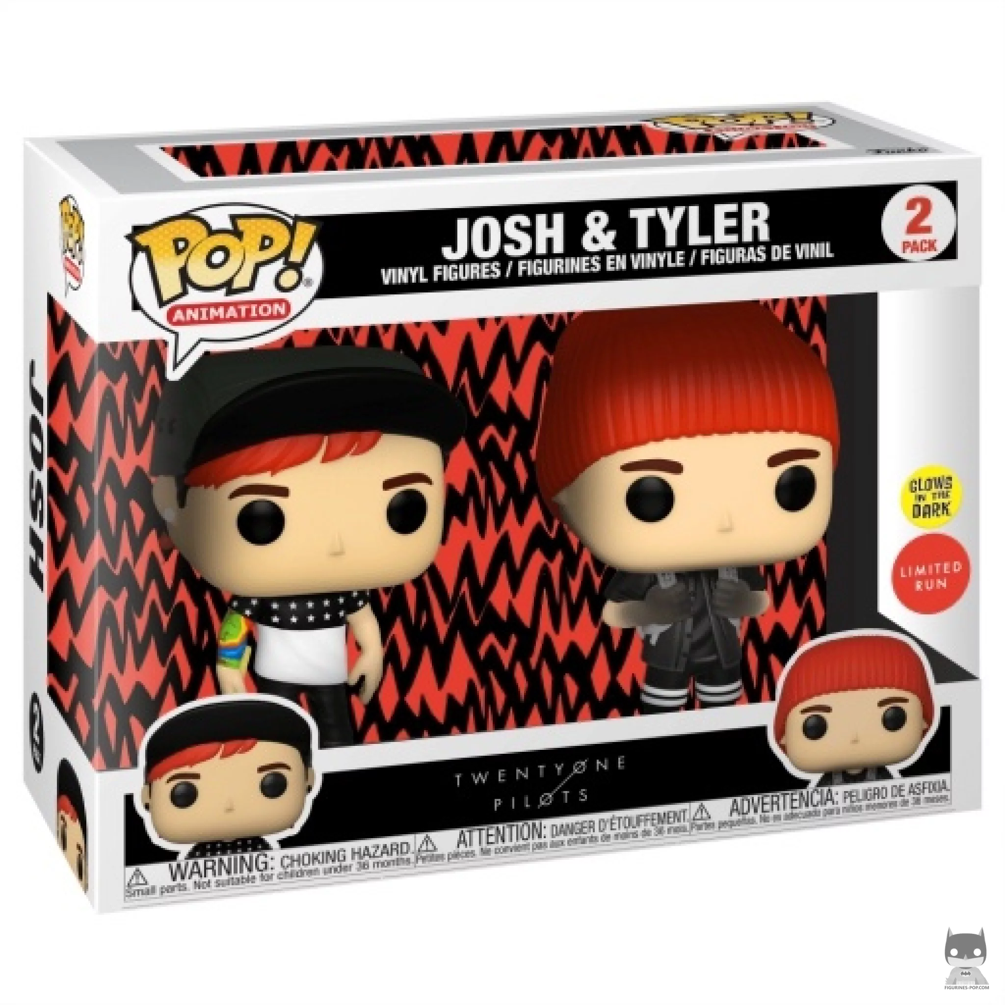 Josh & Tyler (Glow in the Dark) Funko Pop! figure in its box