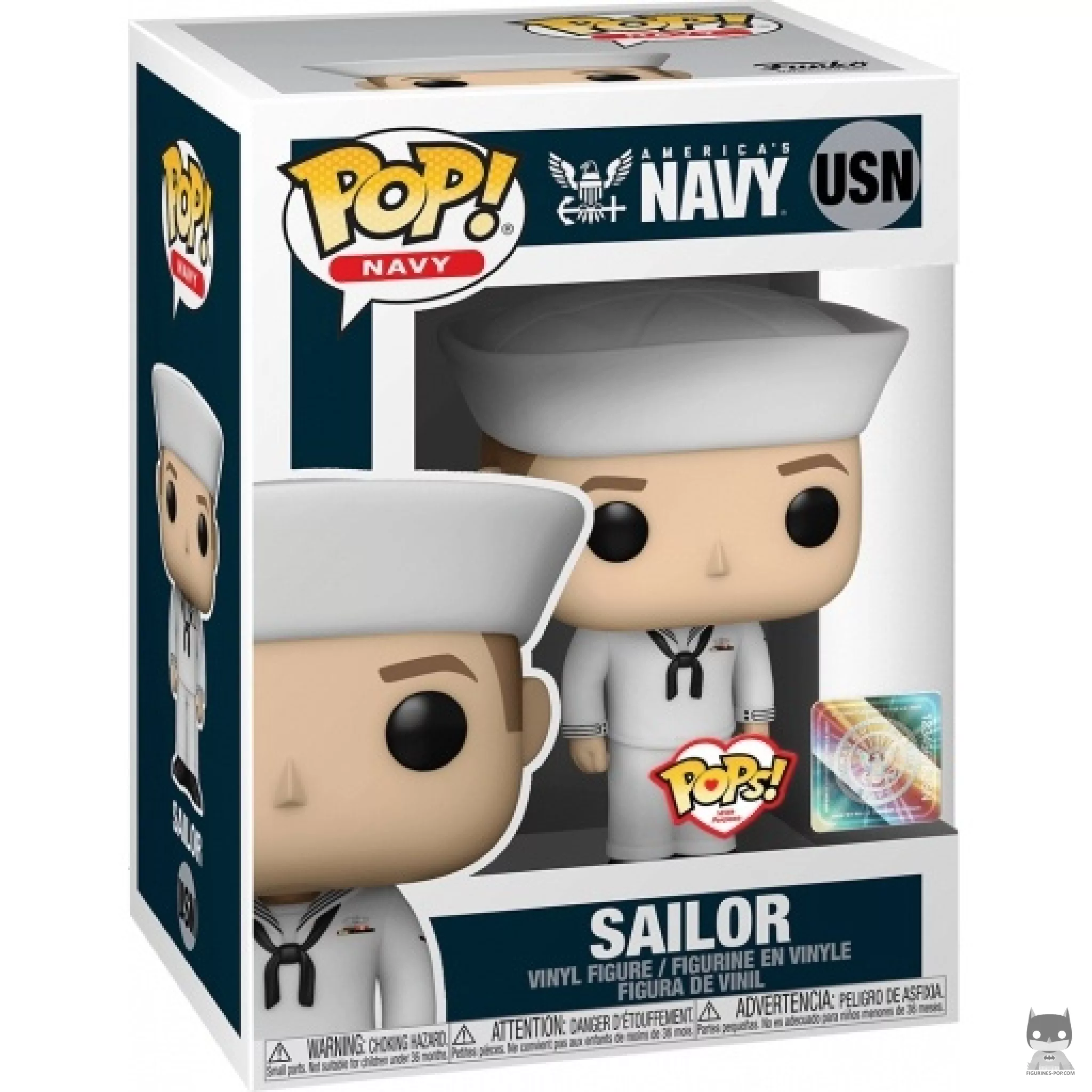 America's Navy Sailor Ceremony Outfit Male (Caucasian) Funko Pop! figure in its box