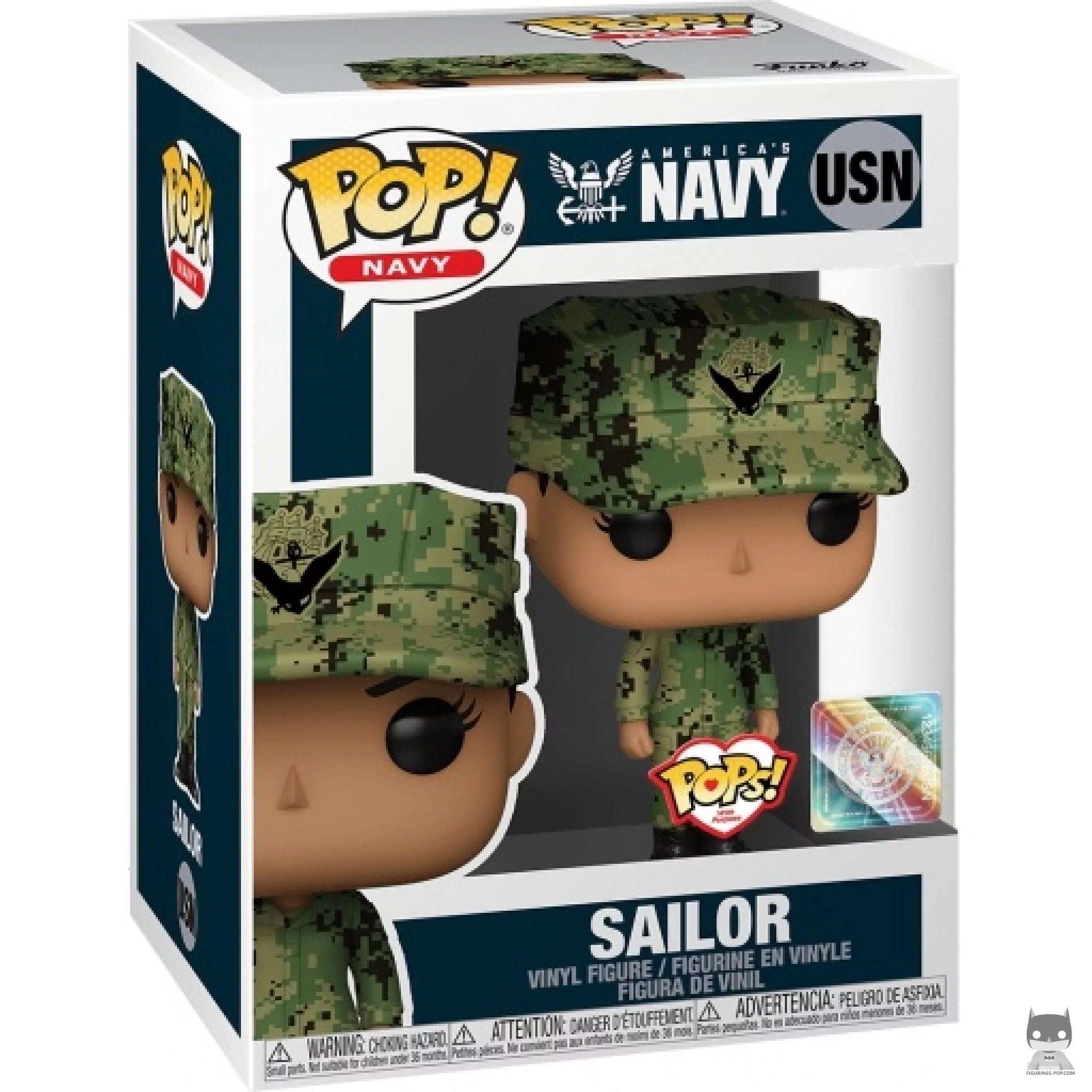 America's Navy Sailor Female (Hispanic) Funko Pop! figure in its box