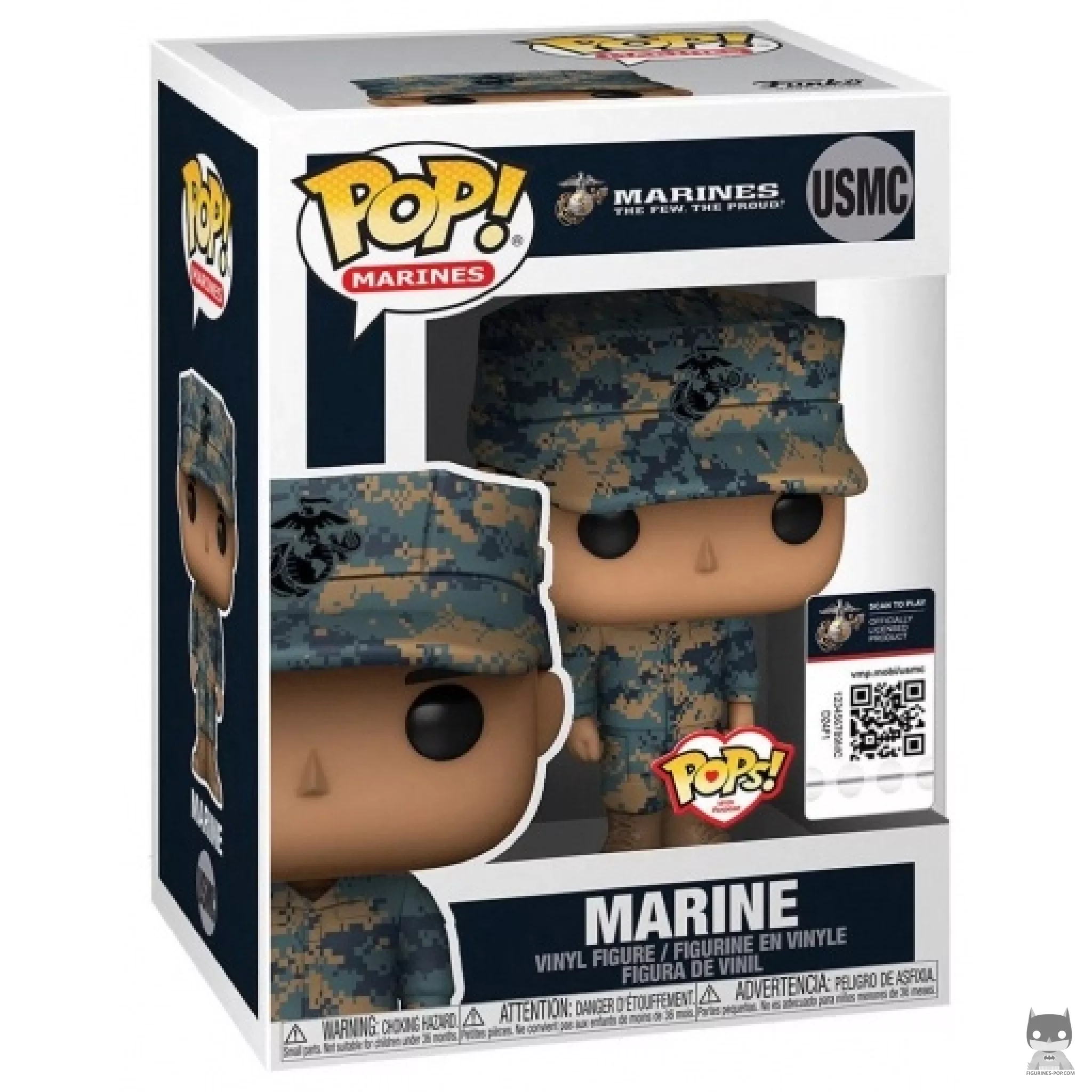 Marine Male (Hispanic) Funko Pop! figure in its box
