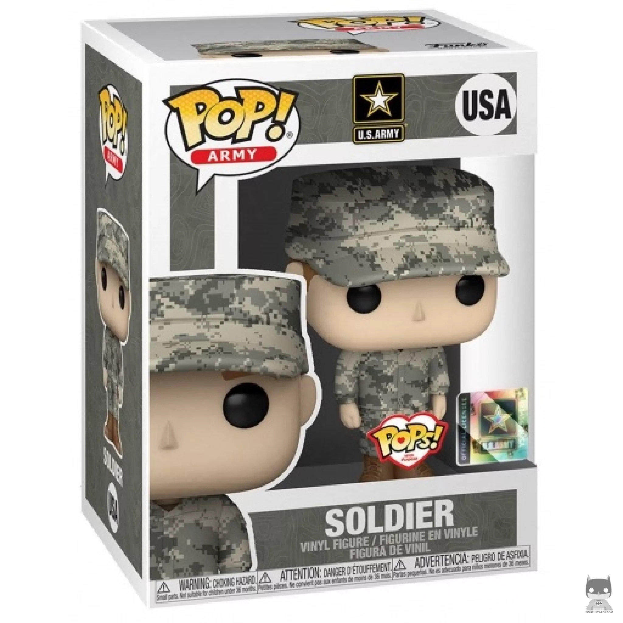 Soldier Male (Caucasian) Funko Pop! figure in its box