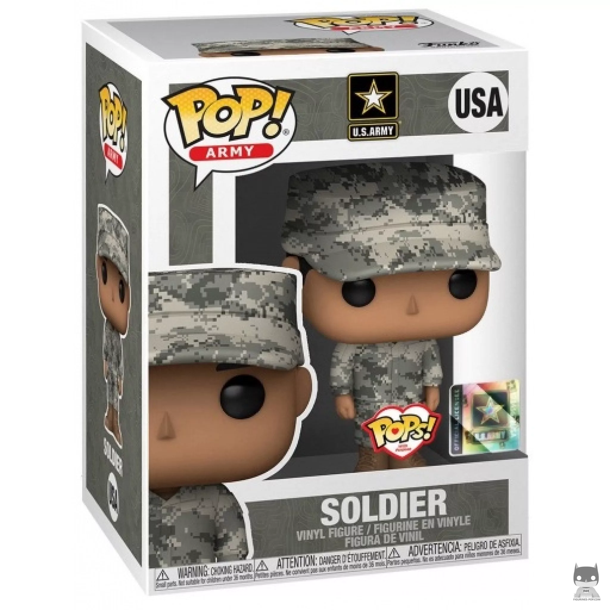 Soldier Male (Hispanic) Funko Pop! figure in its box