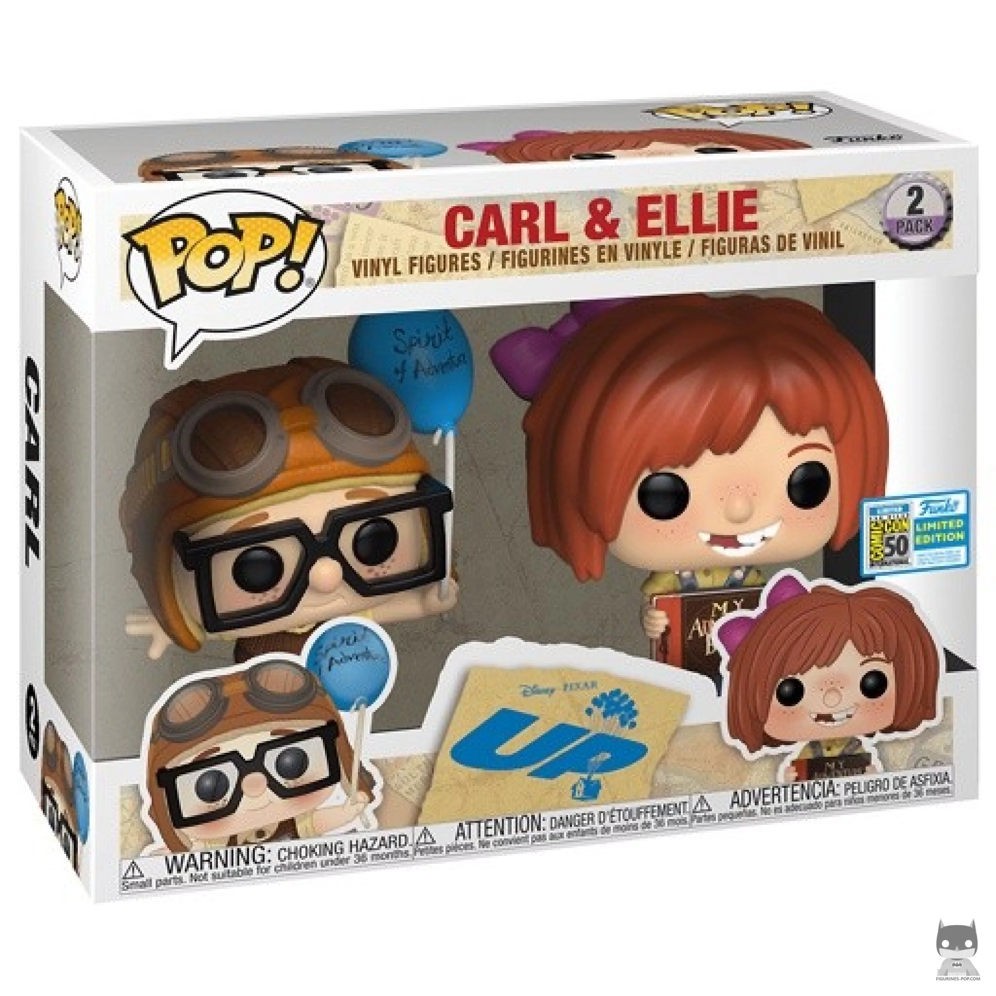 Carl & Ellie Funko Pop! figure in its box