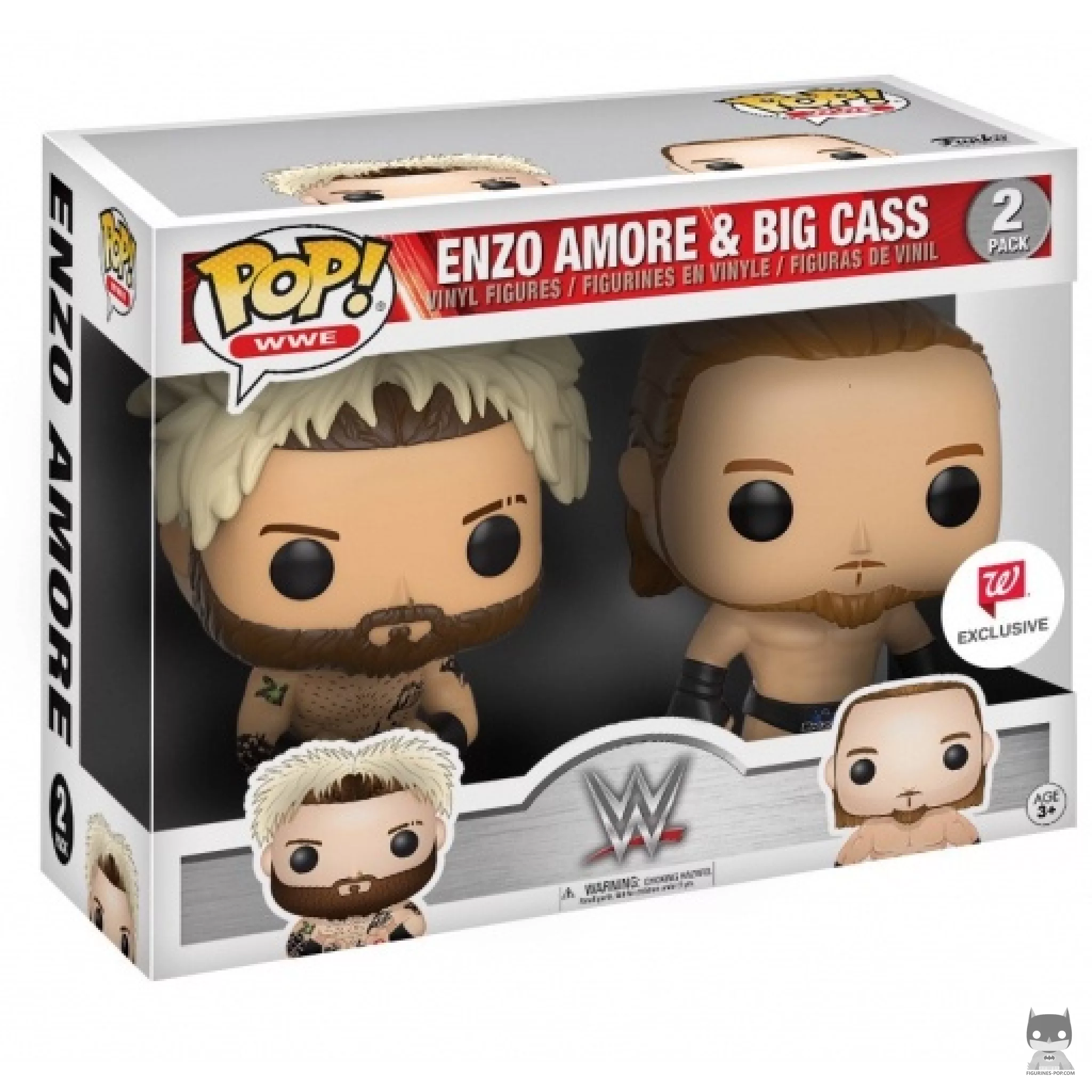 Enzo Amore & Big Cass Funko Pop! figure in its box