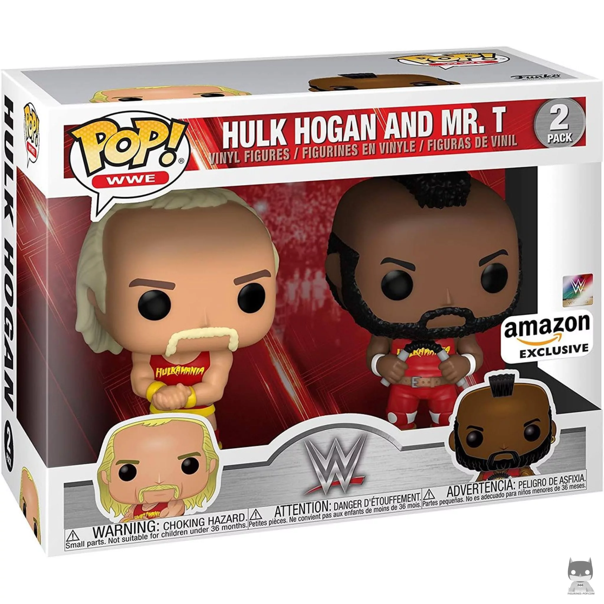 Hulk Hogan & Mr. T Funko Pop! figure in its box