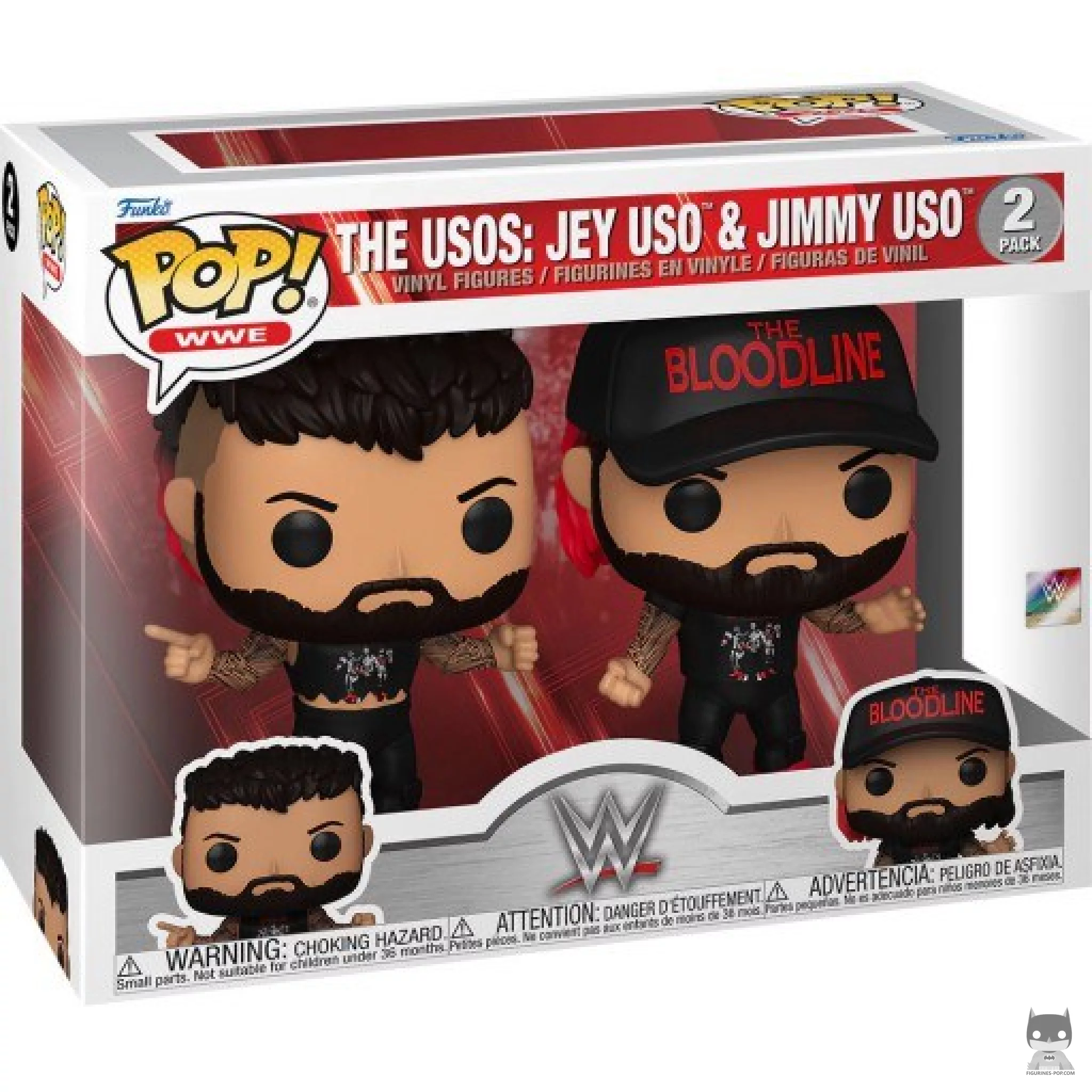 The Usos : Jey Uso & Jimmy Uso Funko Pop! figure in its box