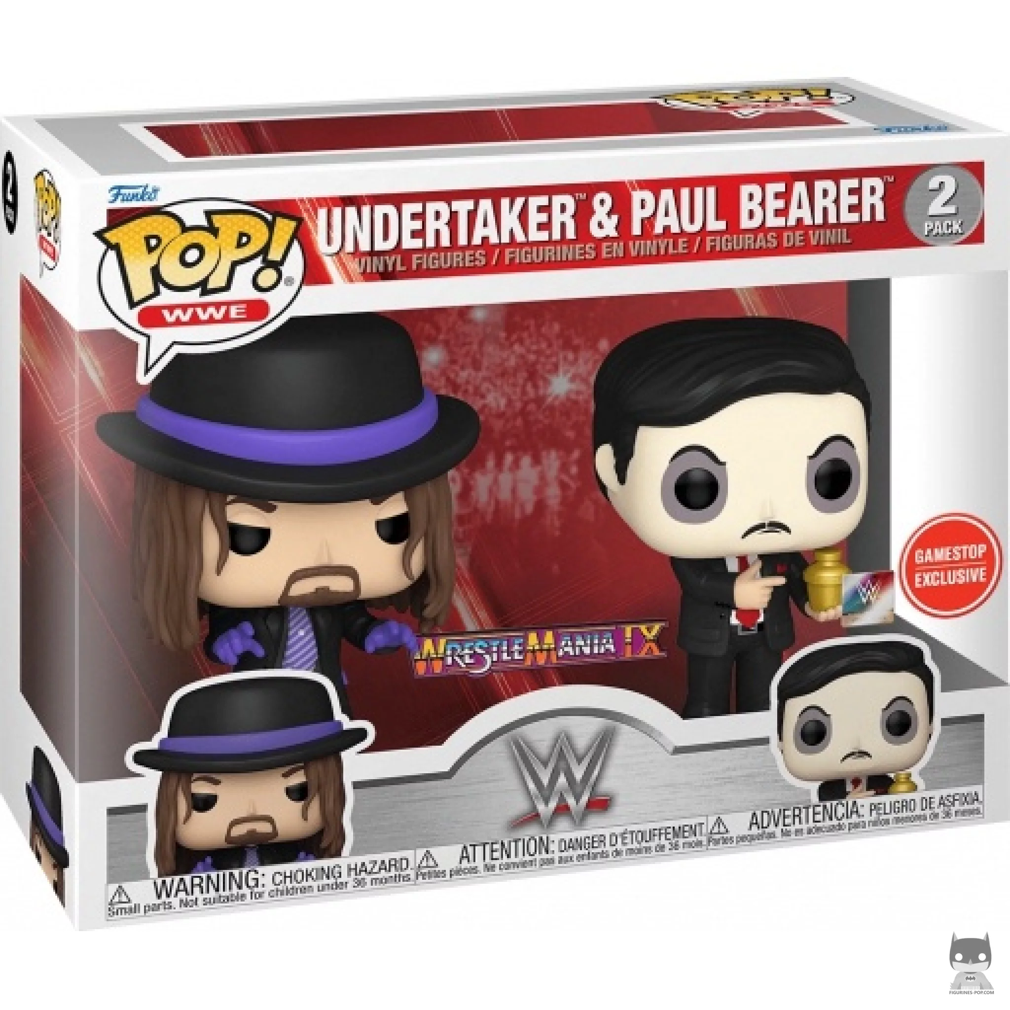 Undertaker & Paul Bearer Funko Pop! figure in its box