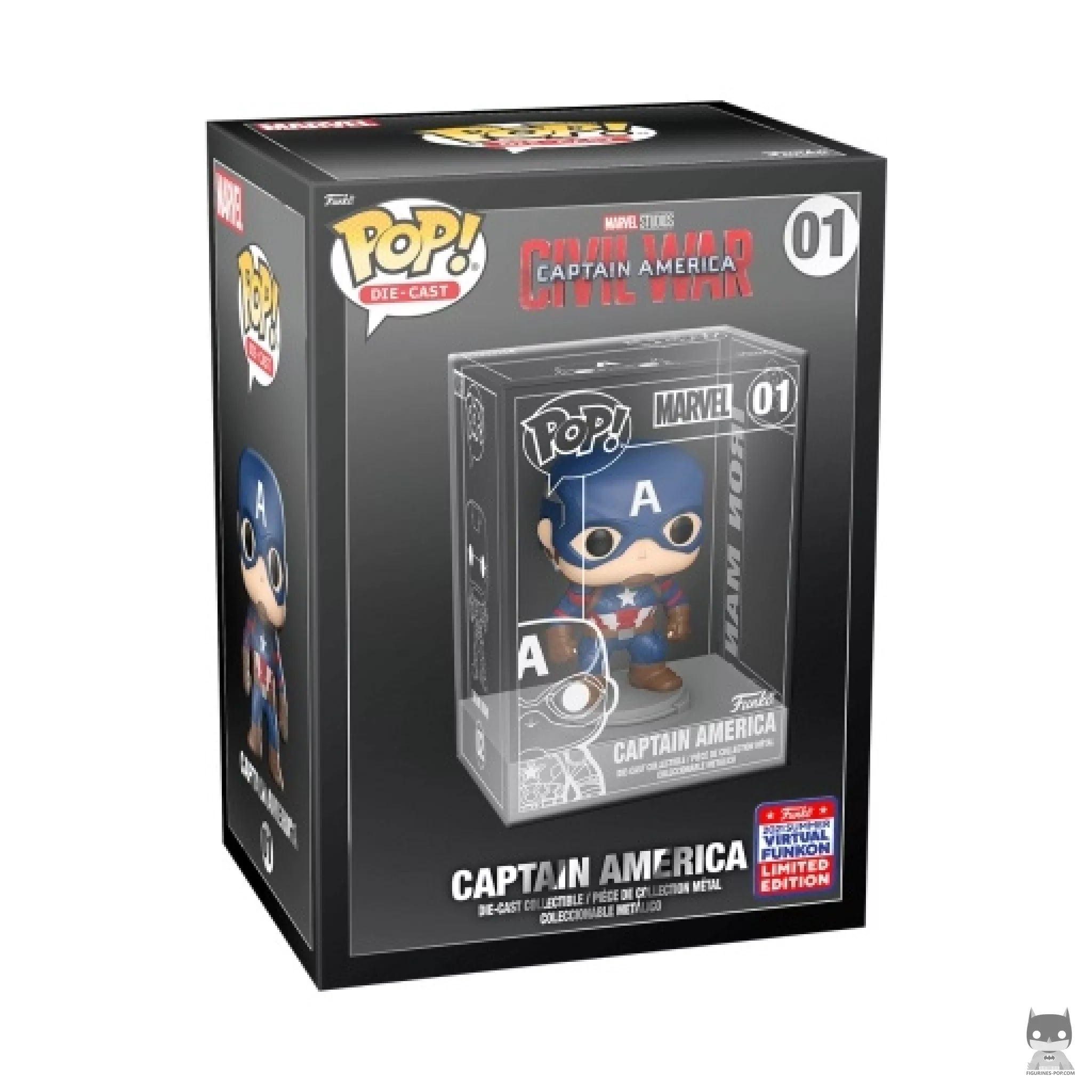 Captain America Funko Pop! figure in its box