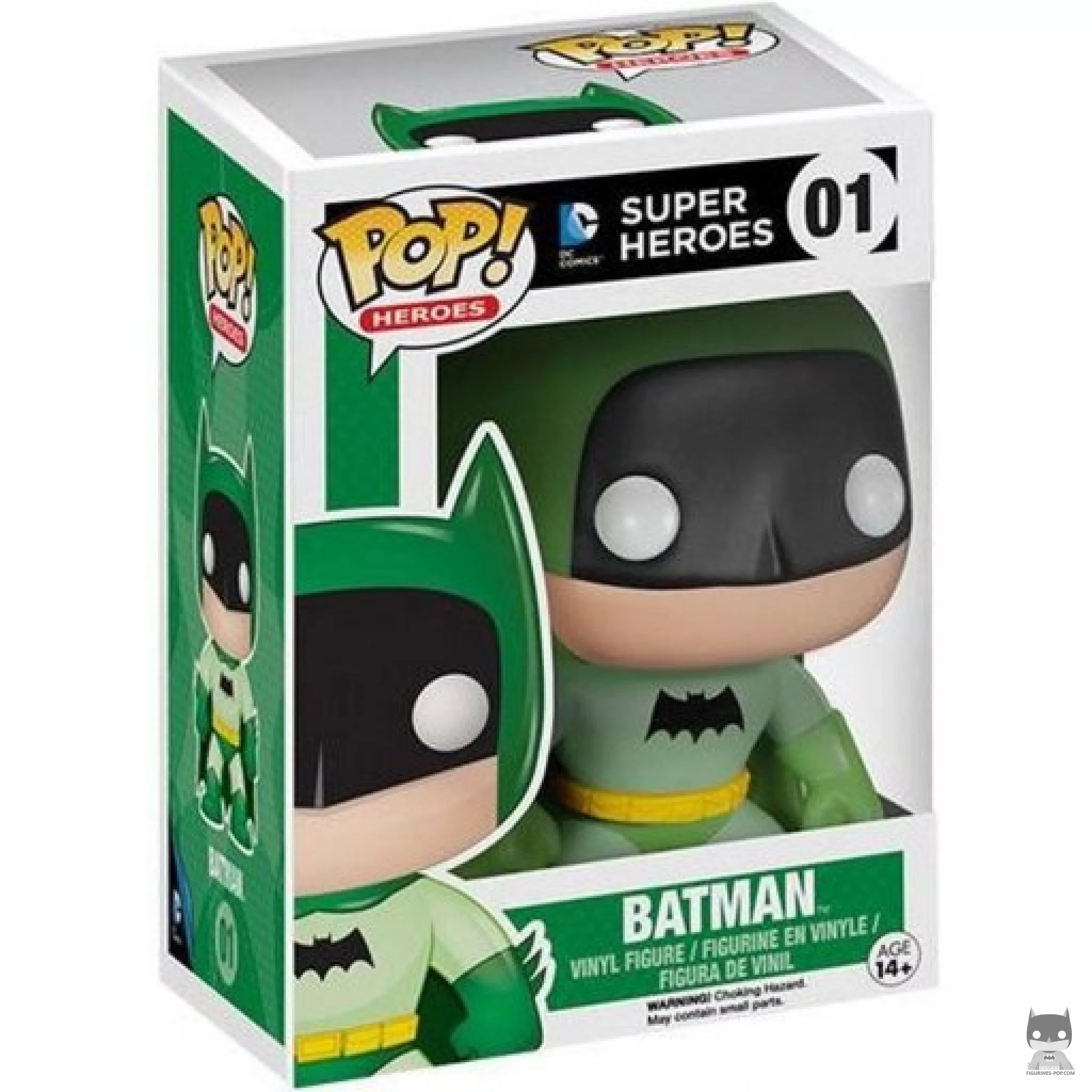 Batman (Green) Funko Pop! figure in its box