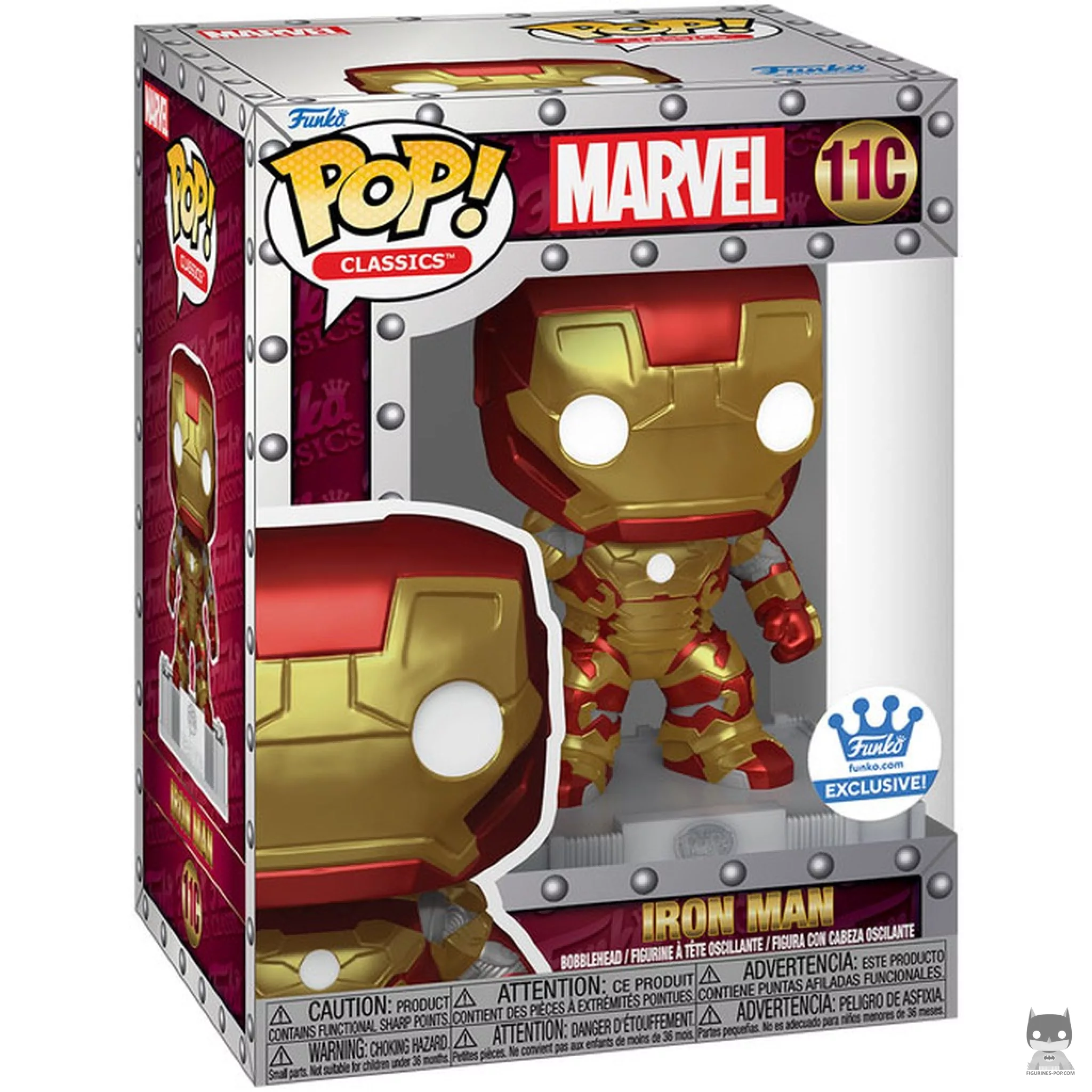 Iron Man (Classic) Funko Pop! figure in its box