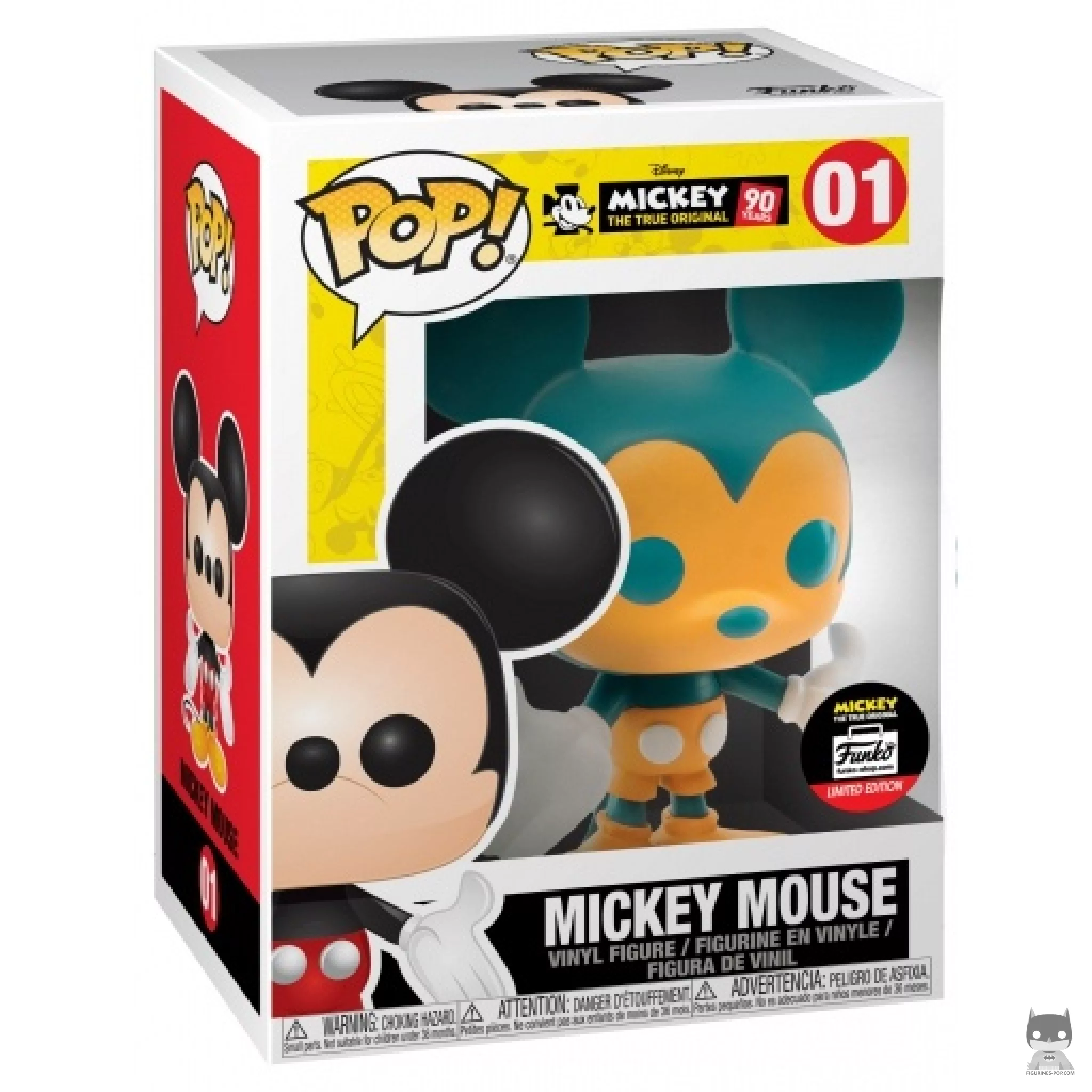 Mickey Mouse (Orange & Teal) Funko Pop! figure in its box