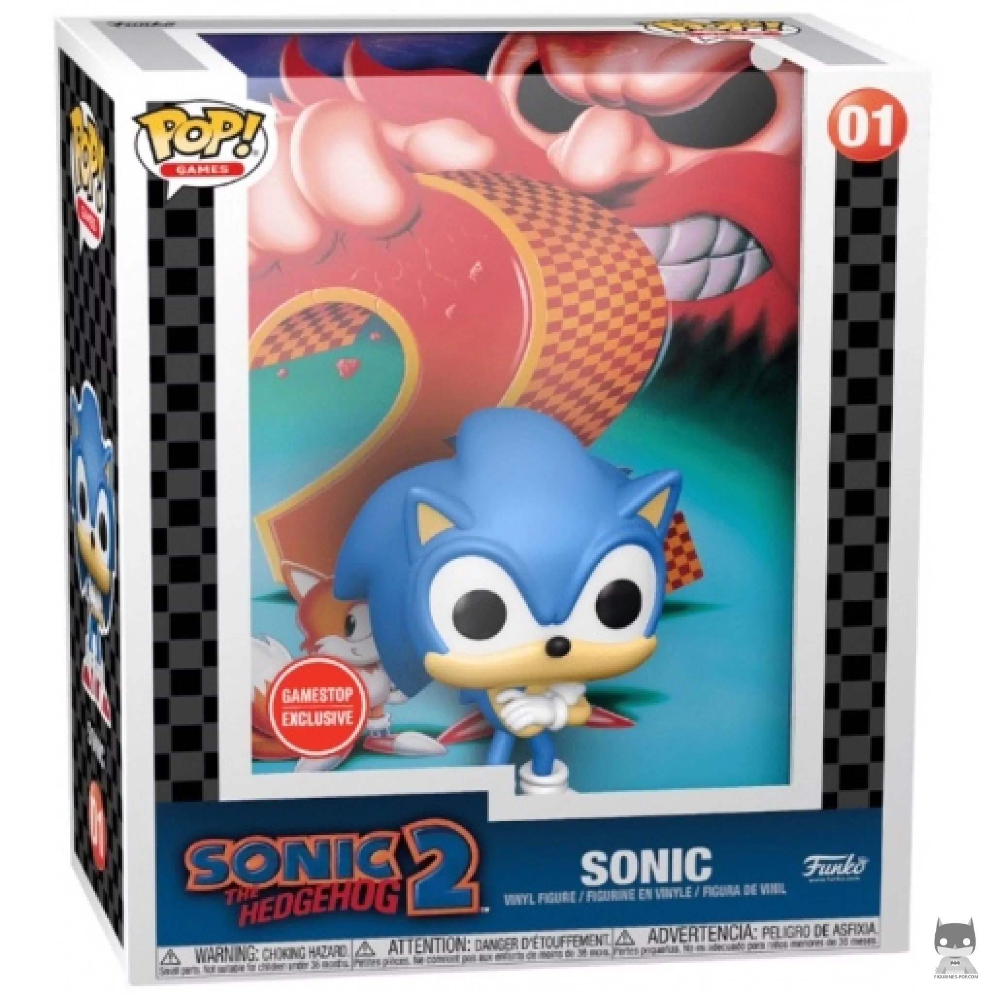 Sonic Funko Pop! figure in its box