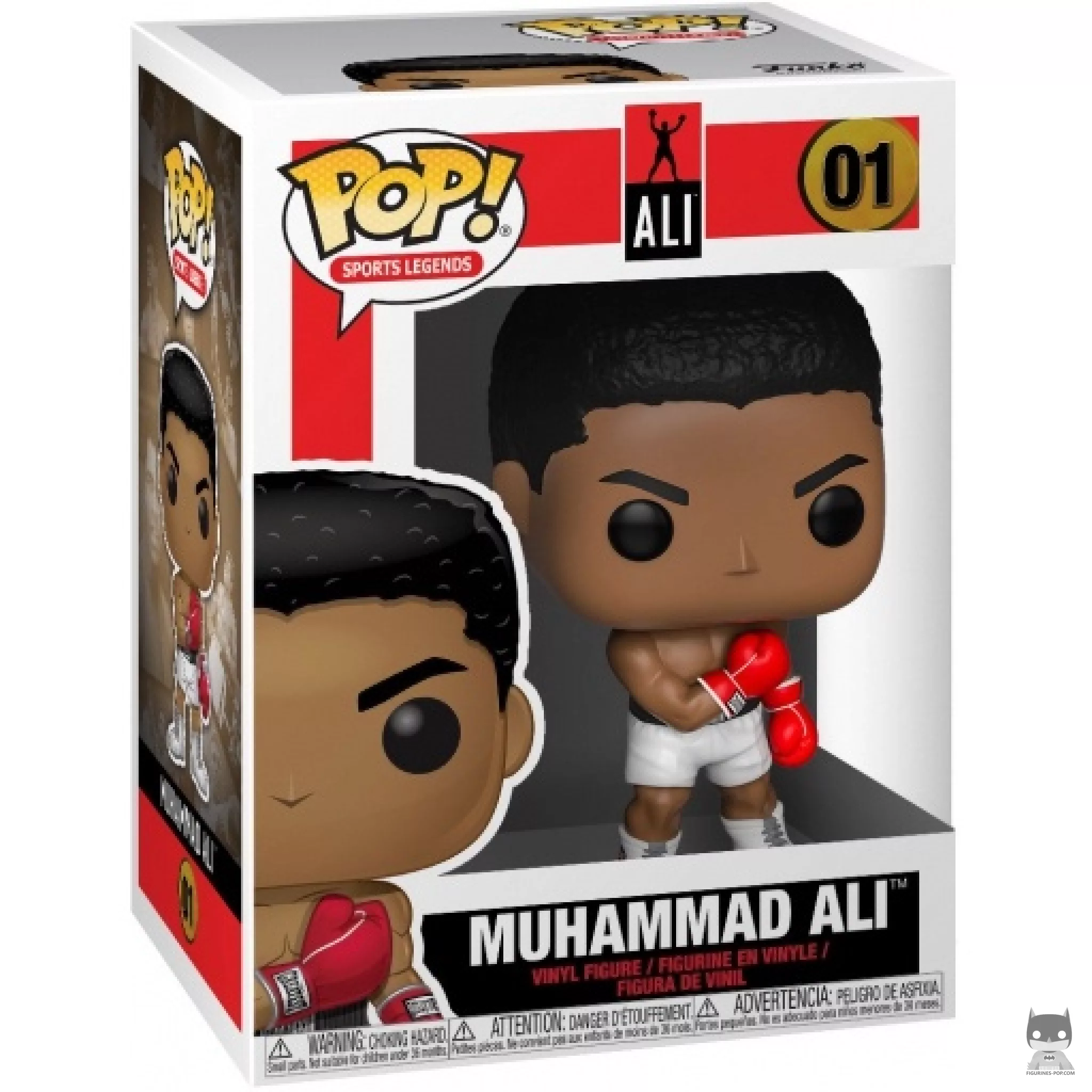 Muhammad Ali Funko Pop! figure in its box