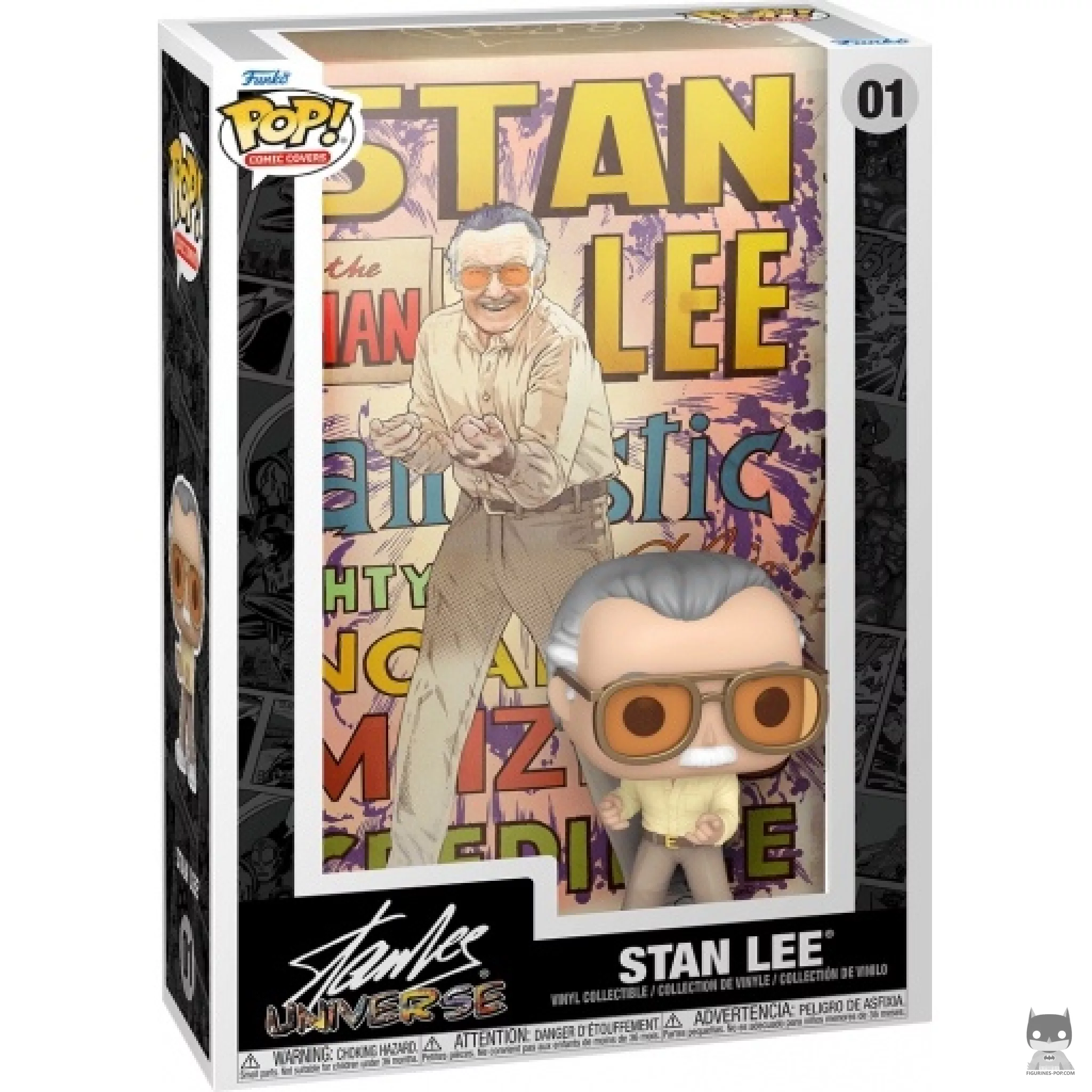 Stan Lee (Comic Covers) Funko Pop! figure in its box