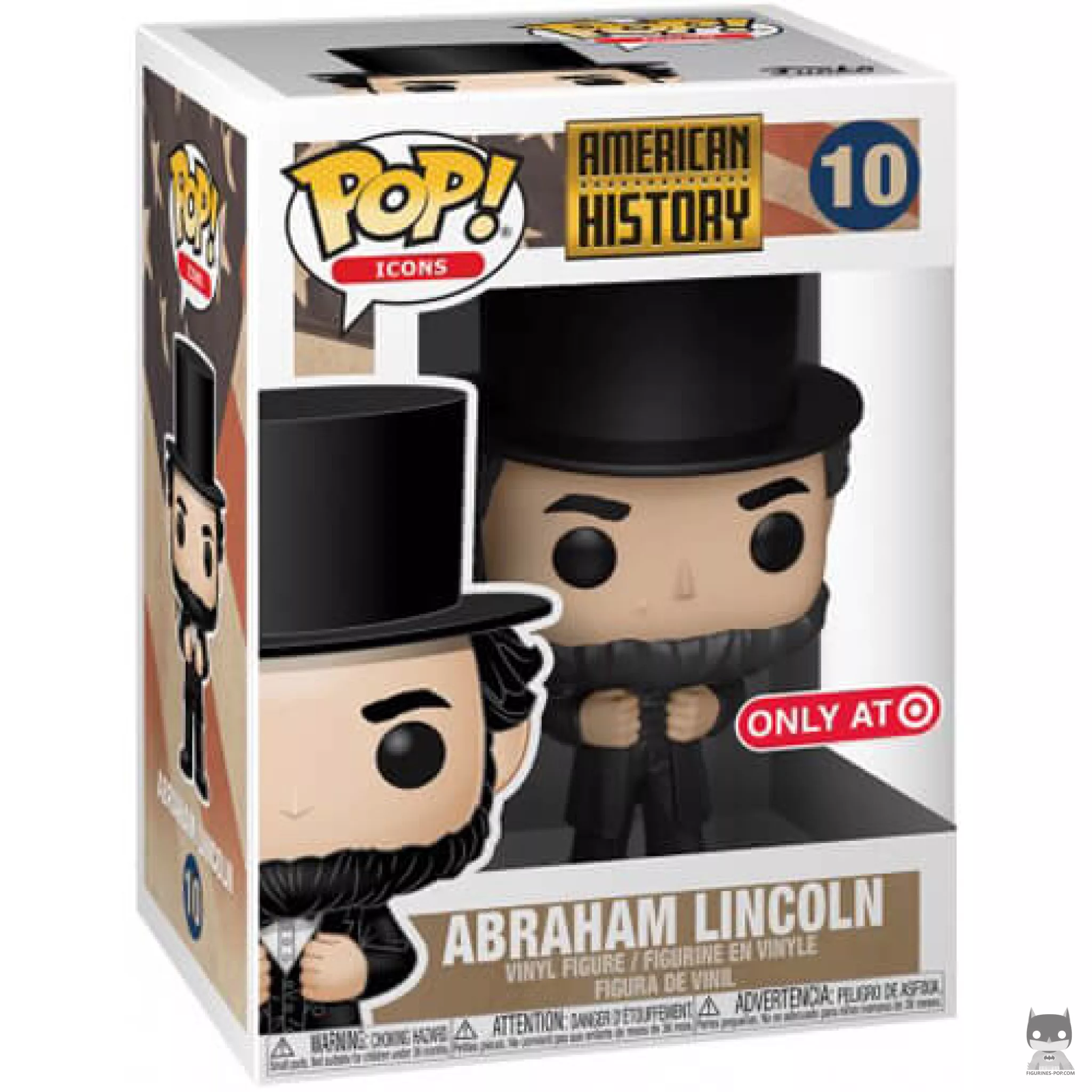 Abraham Lincoln Funko Pop! figure in its box