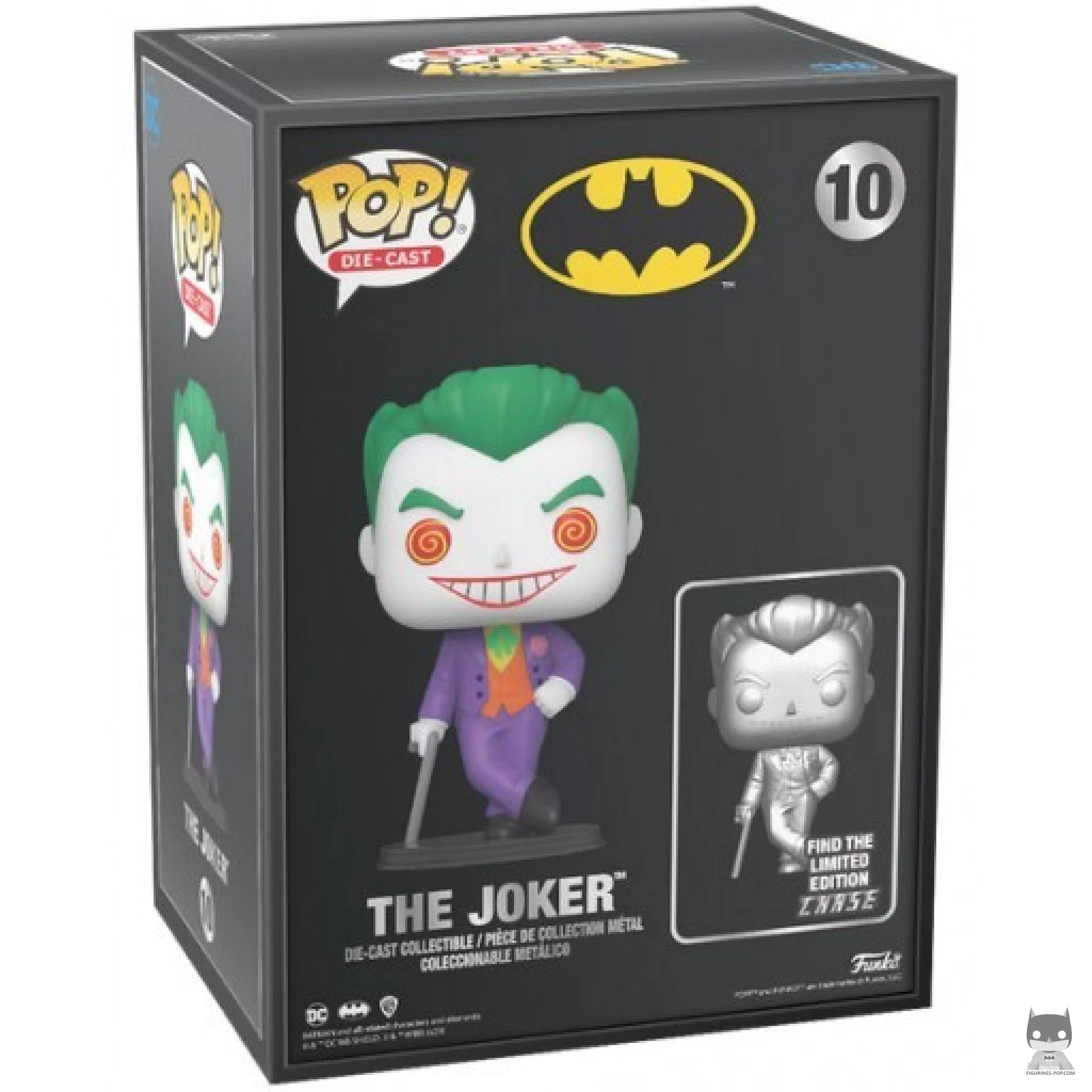 The Joker (Chase & Metallic) Funko Pop! figure in its box