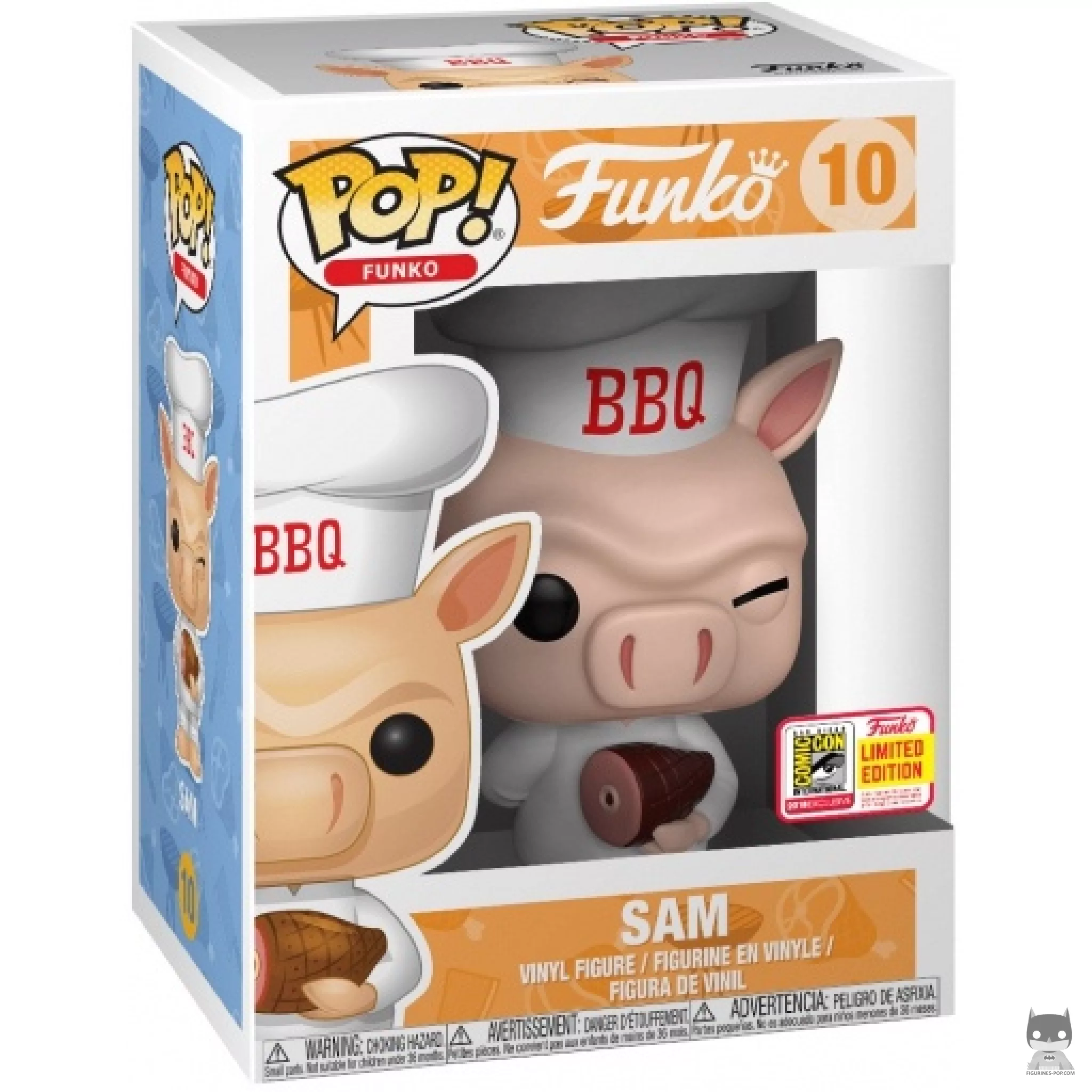 Sam Funko Pop! figure in its box